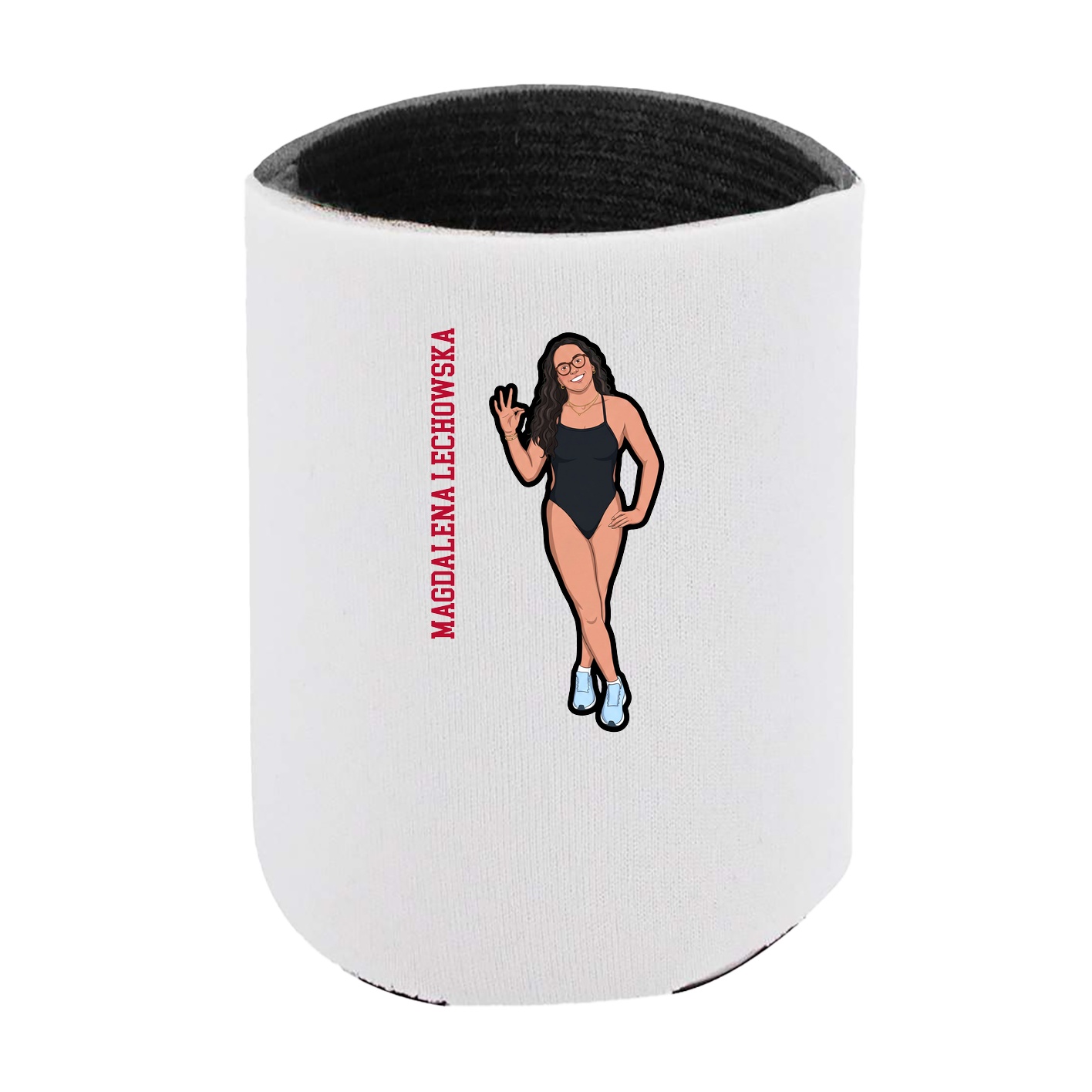 Can Holder — Name Vertical in White