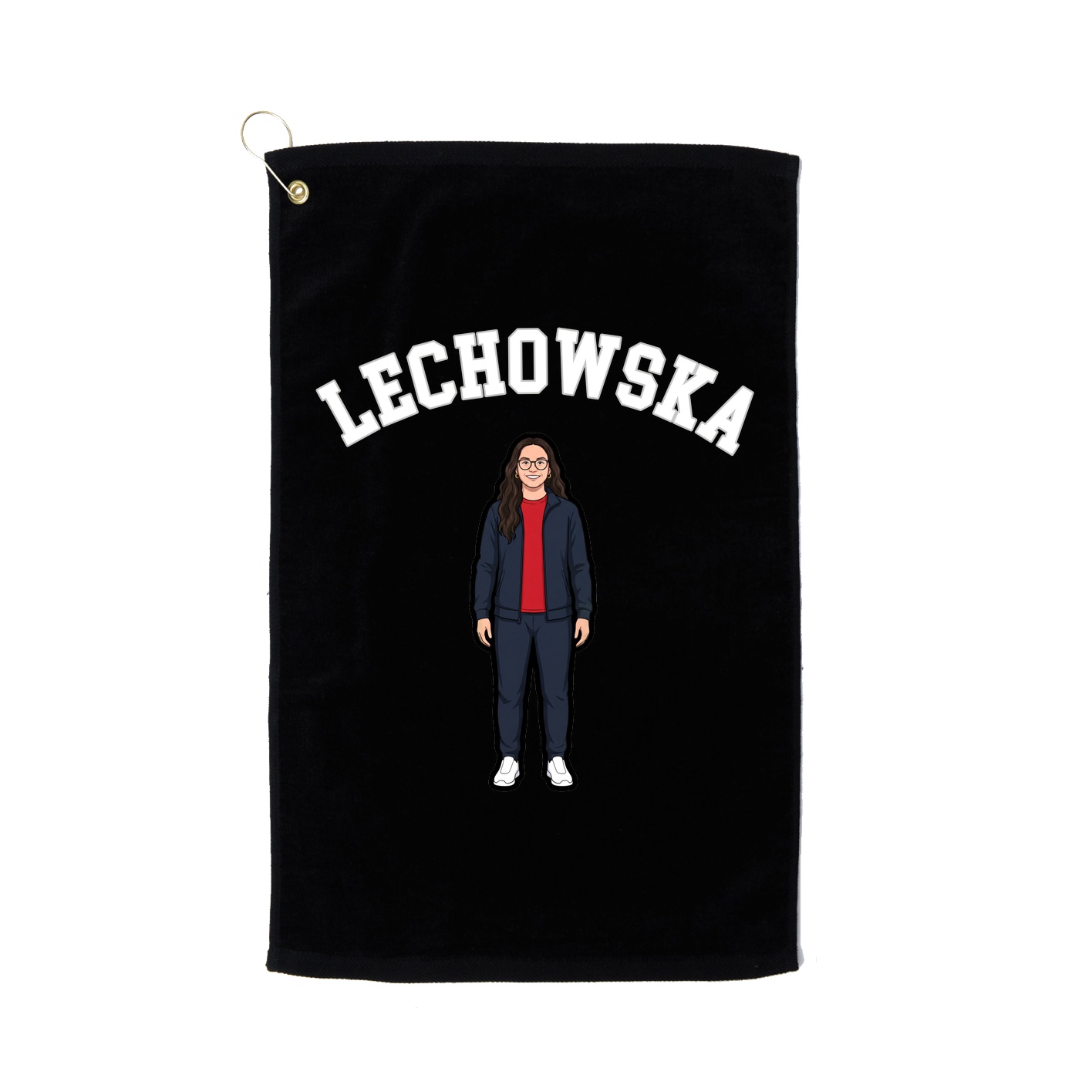 Golf Towel — Shirsey Arch in Black