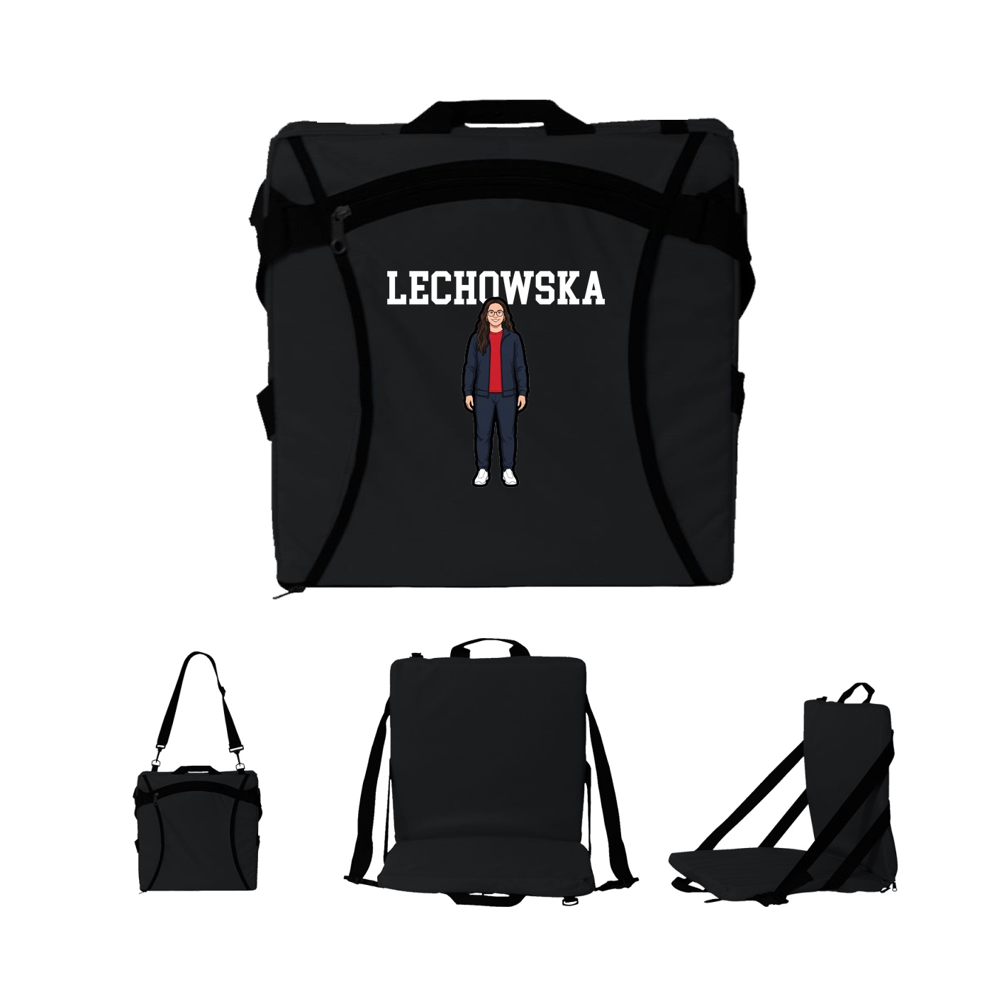 Folding Stadium Seat — Shirsey in Black