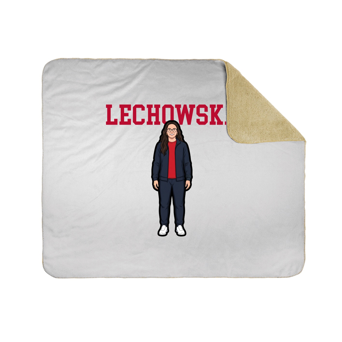 Throw Blanket — Shirsey in White