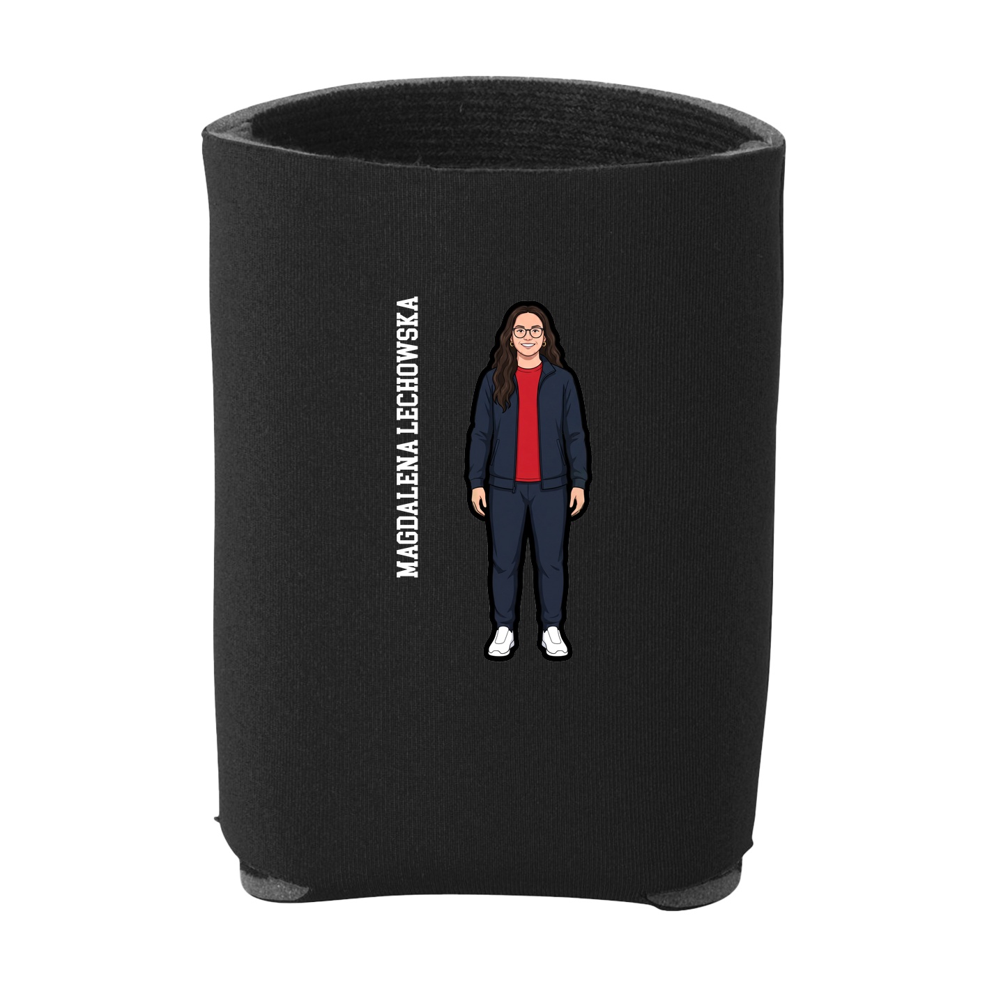 Can Holder — Name Vertical in Black