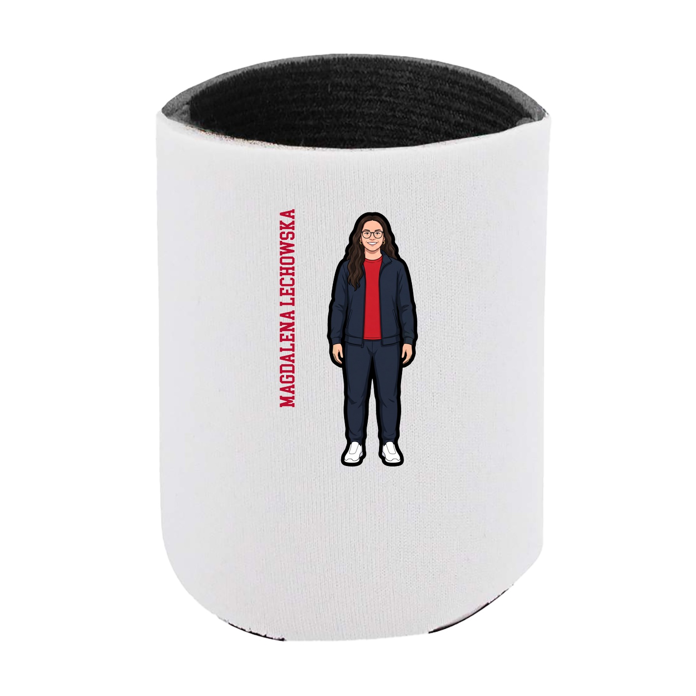 Can Holder — Name Vertical in White