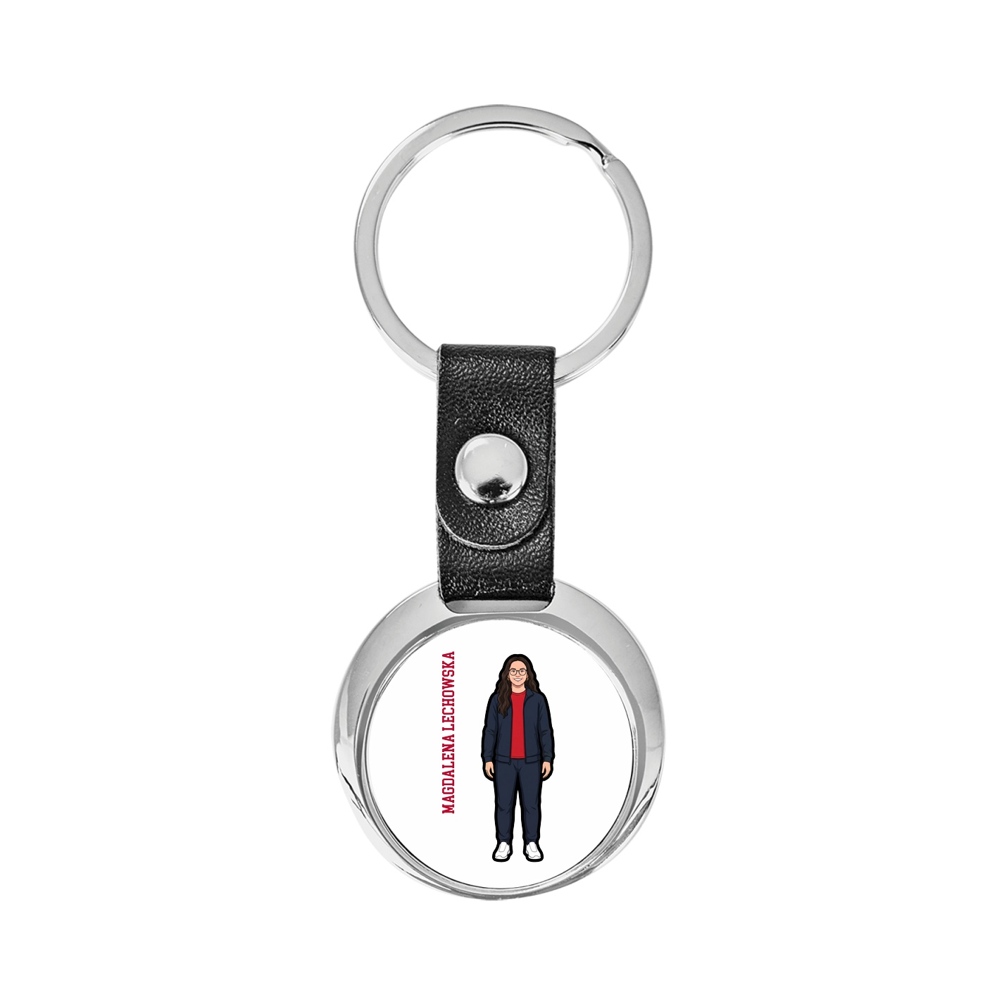Key Chain — Name Vertical in Classic