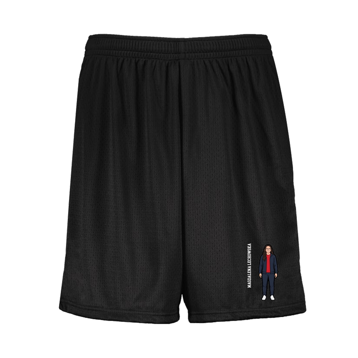 Shorts — Name Vertical in Black