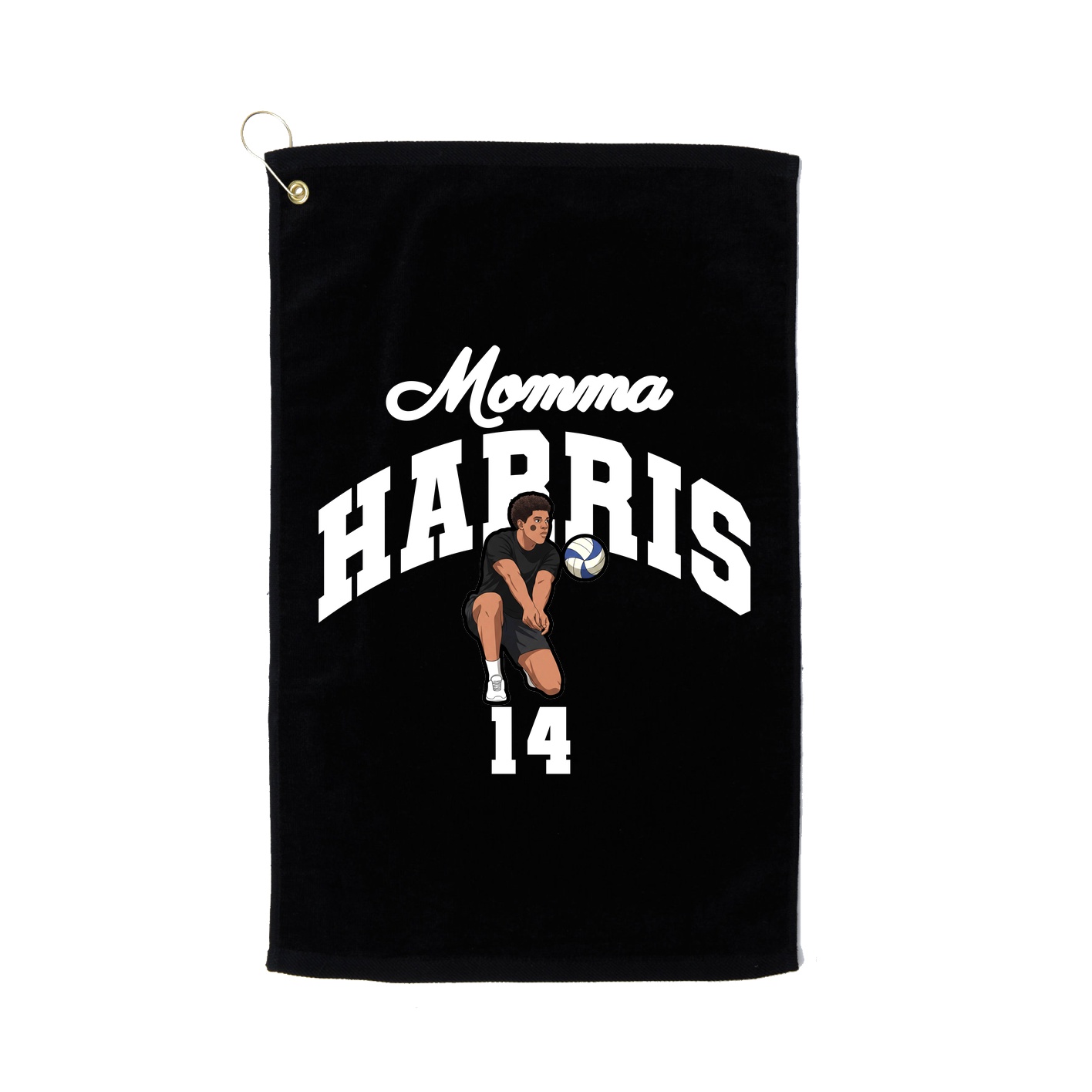 Golf Towel — Mothers Day Arch in Black