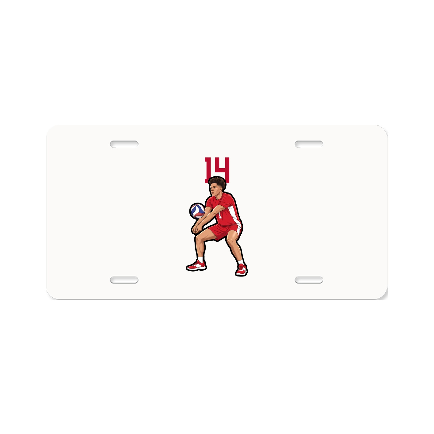 License Plate — Number Top in Classic