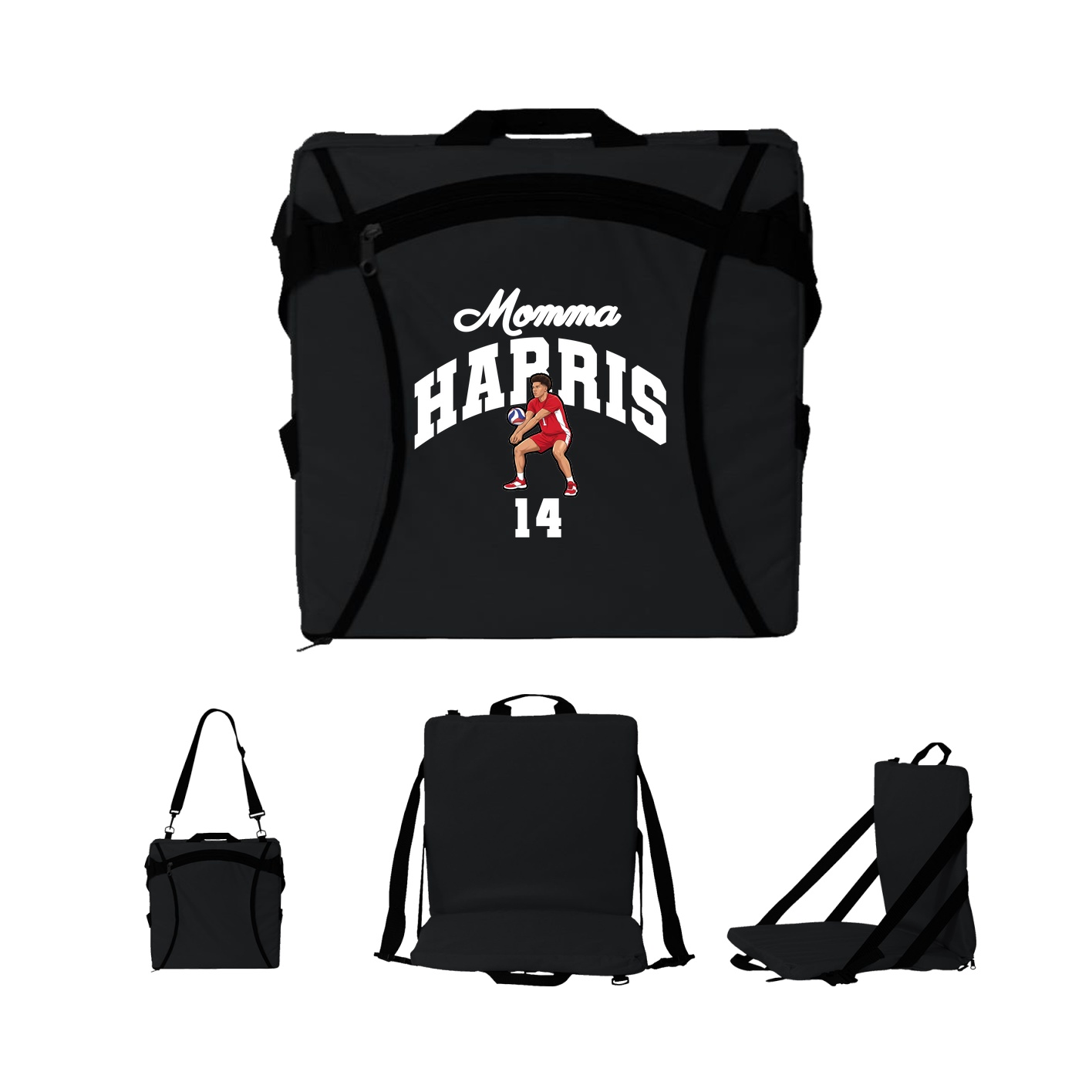Folding Stadium Seat — Mothers Day Arch in Black