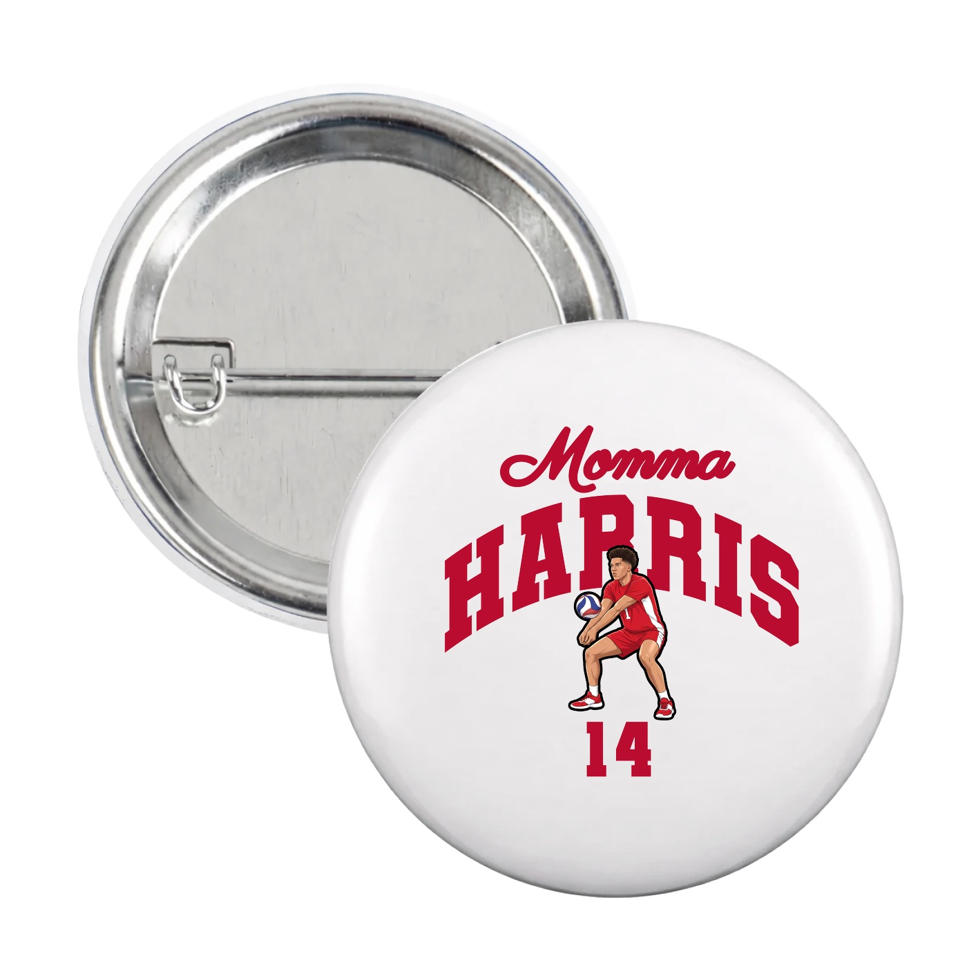 Game Day Button — Mothers Day Arch in White