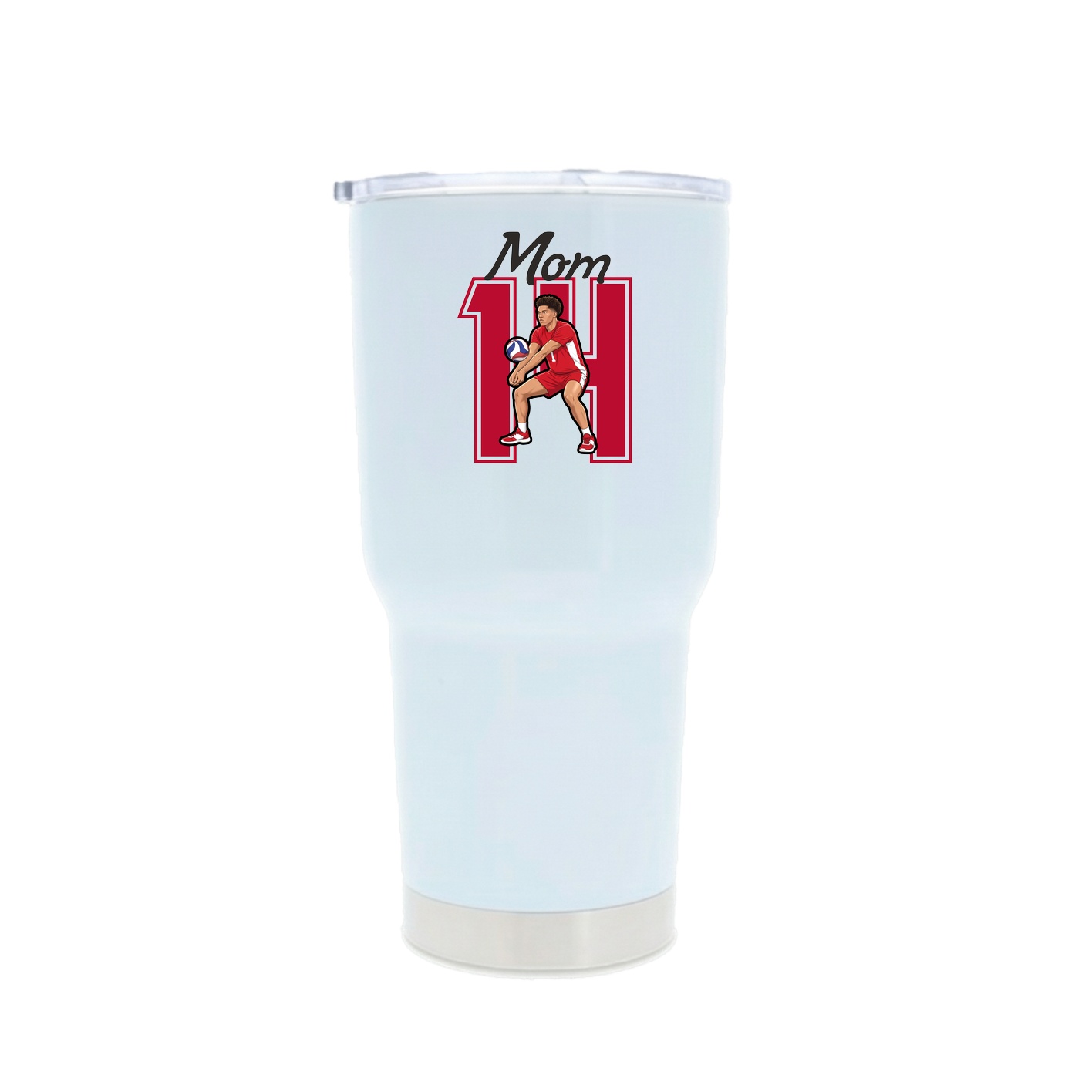 30oz Stainless Steel Tumbler — Mothers Day Shirsey in White
