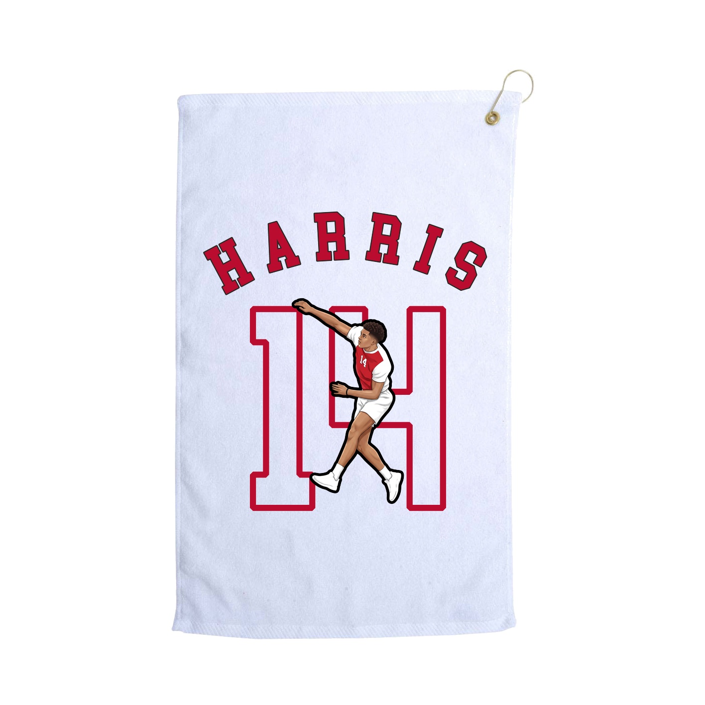 Golf Towel — Shirsey Arch in White