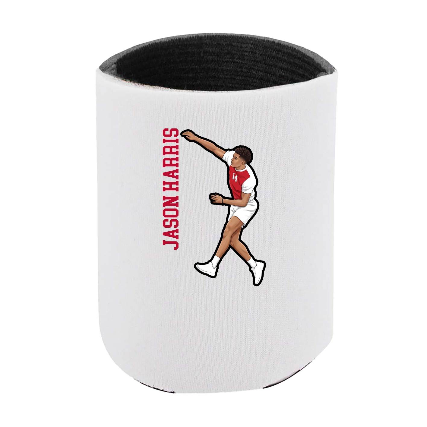 Can Holder — Name Vertical in White