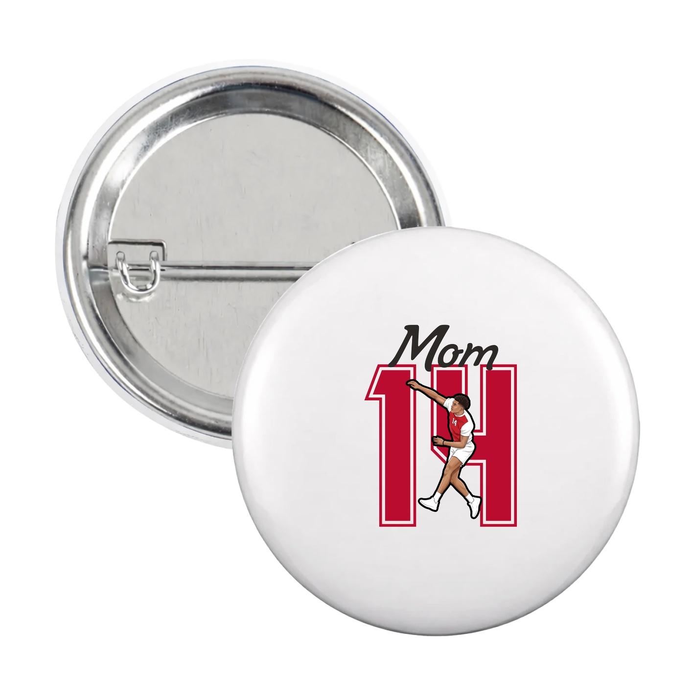 Game Day Button — Mothers Day Shirsey in White