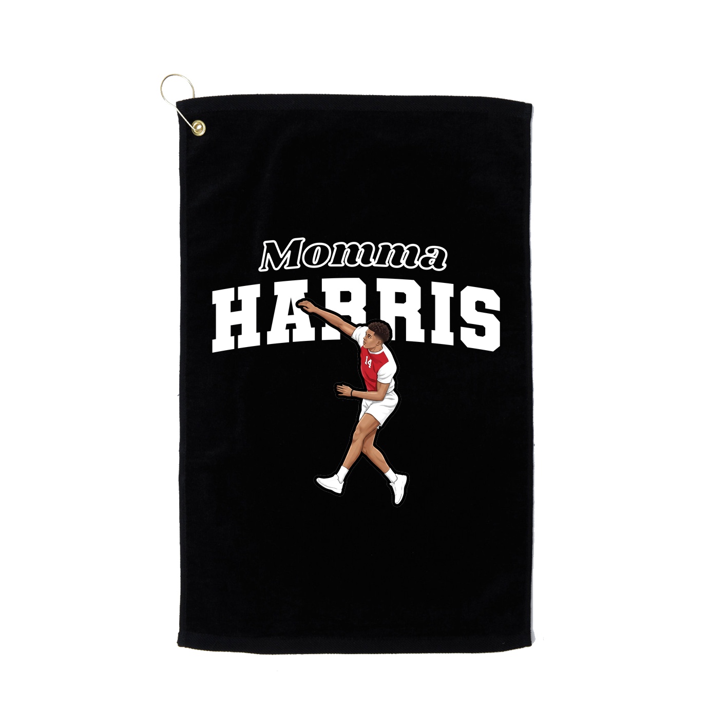 Golf Towel — Mothers Day Block in Black