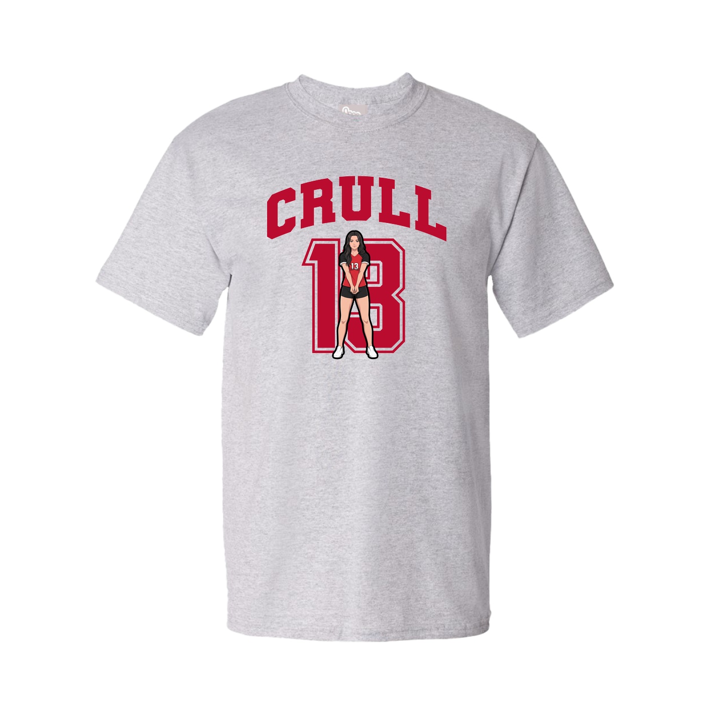 Youth Tee — Number in Grey