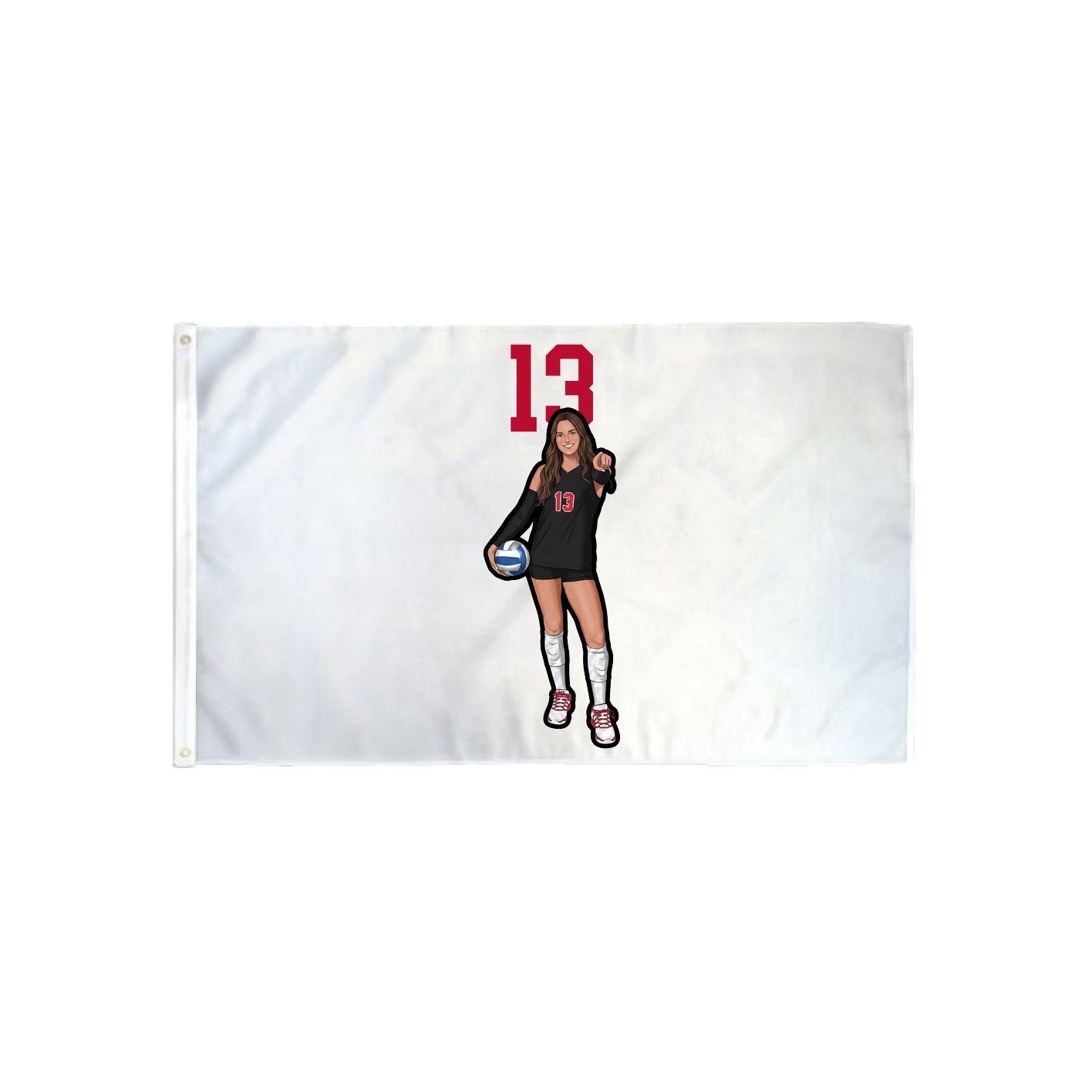3x5 Flag — Number Top in Classic