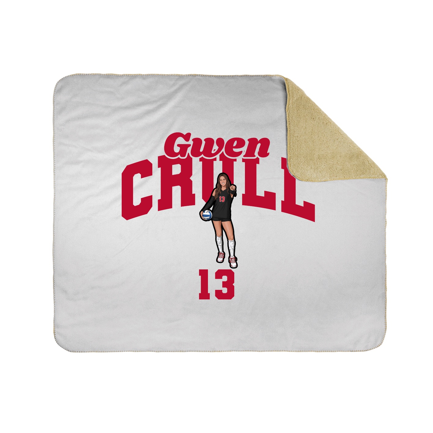 Throw Blanket — Signature Arch in White
