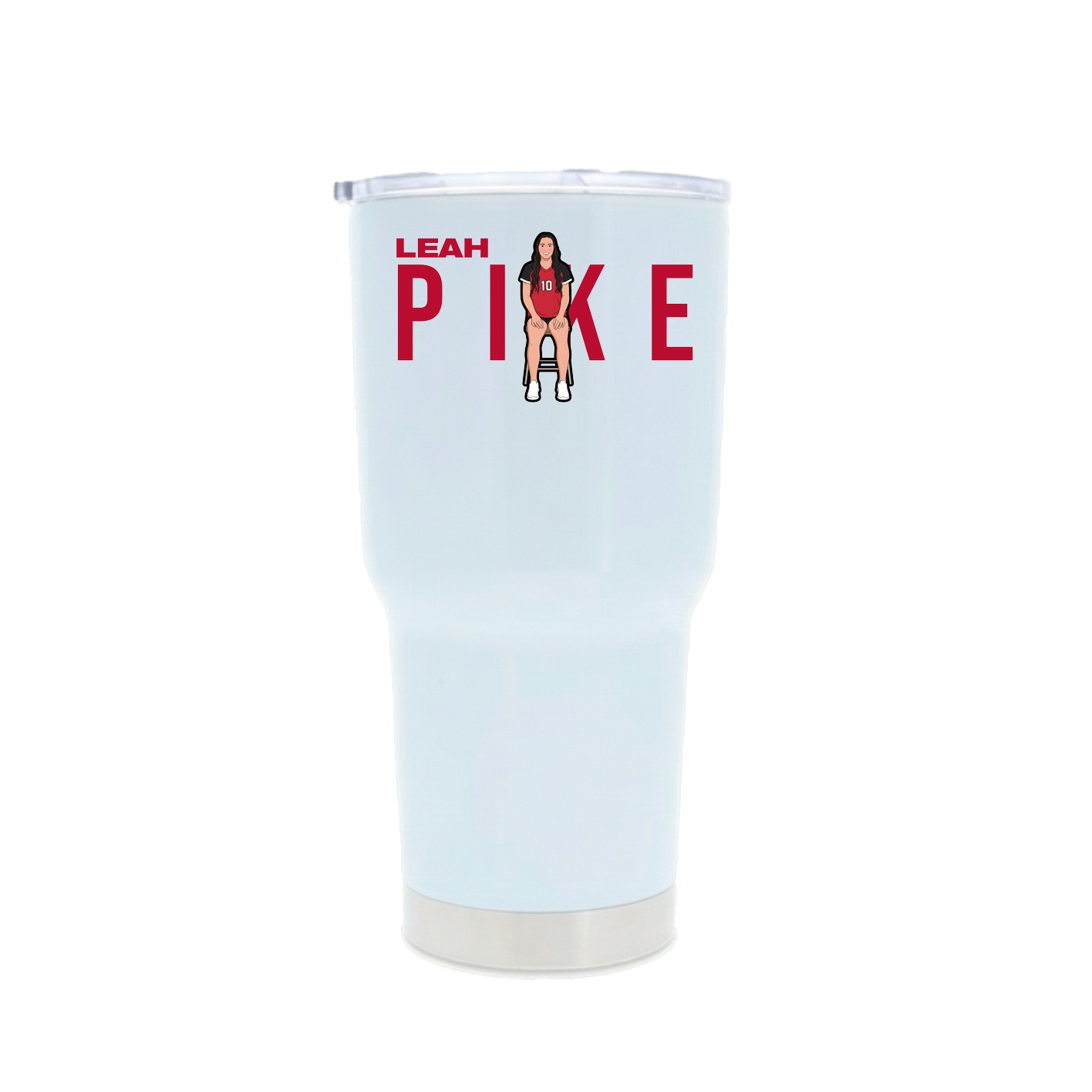 30oz Stainless Steel Tumbler — Player Name in White