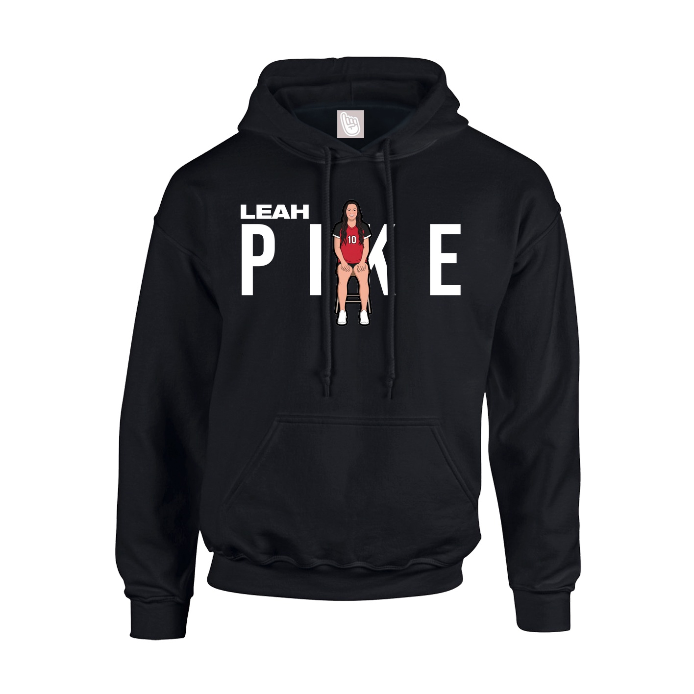 Hoodie — Player Name in Black
