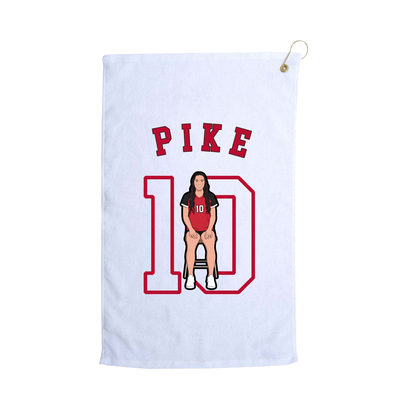 Golf Towel — Shirsey Arch in White