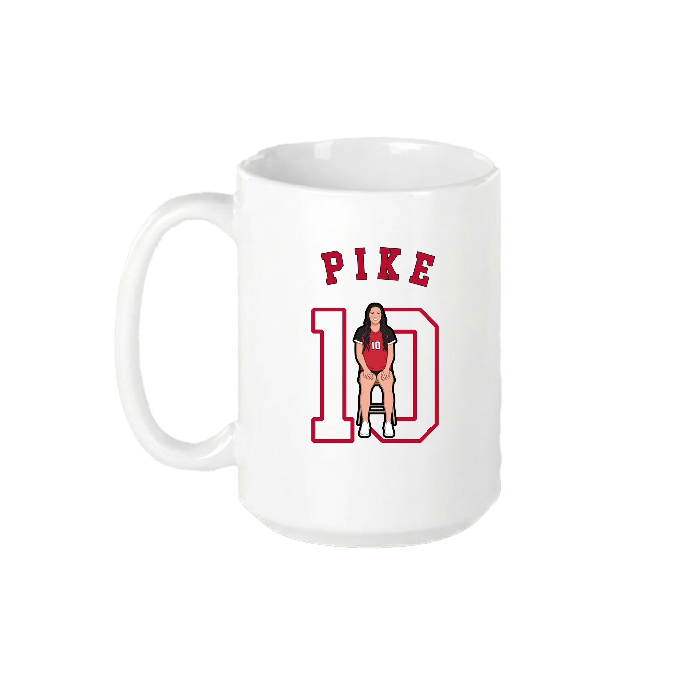 15oz Coffee Mug — Shirsey Arch in White