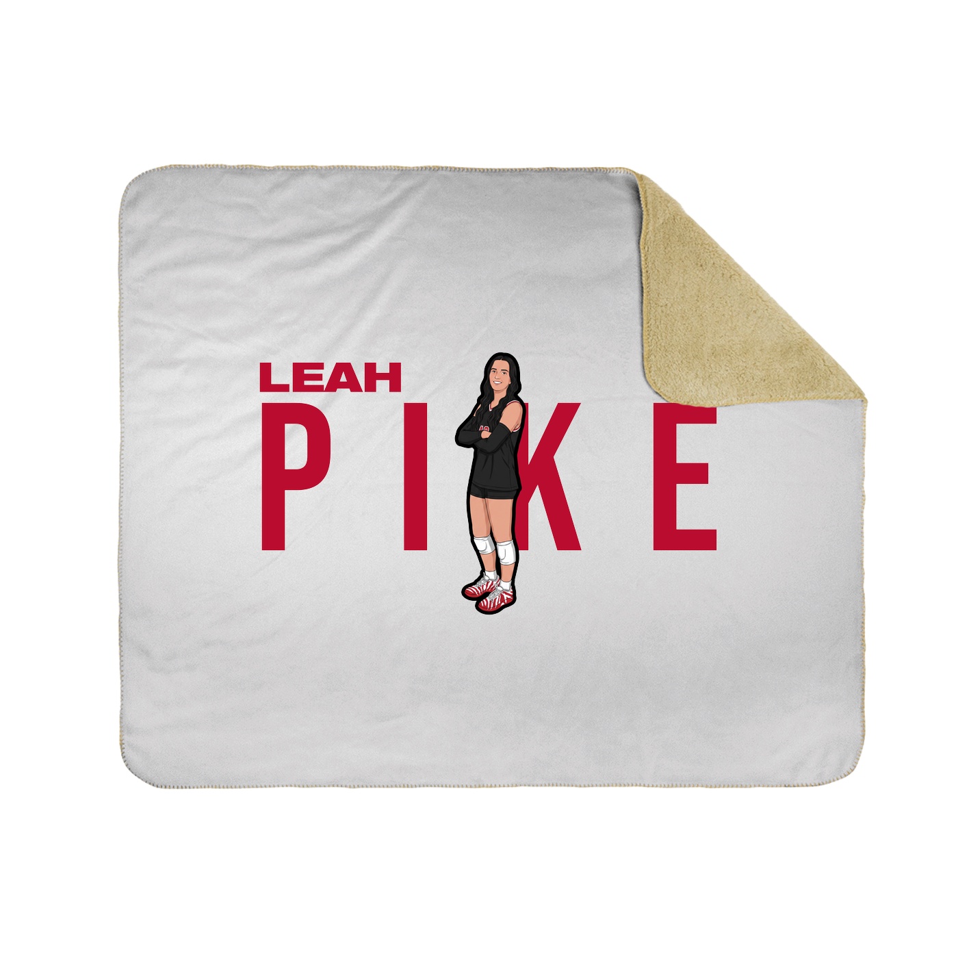 Throw Blanket — Player Name in White