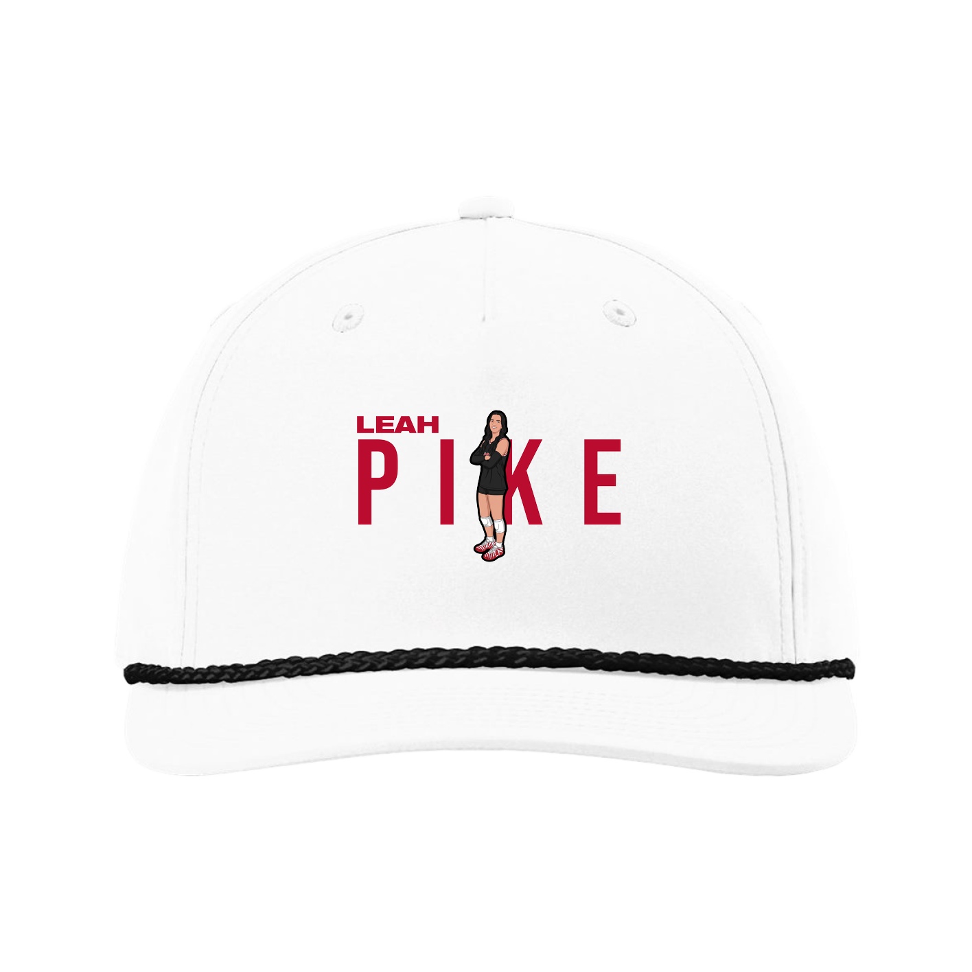 Five-Panel Classic Rope Cap — Player Name in White