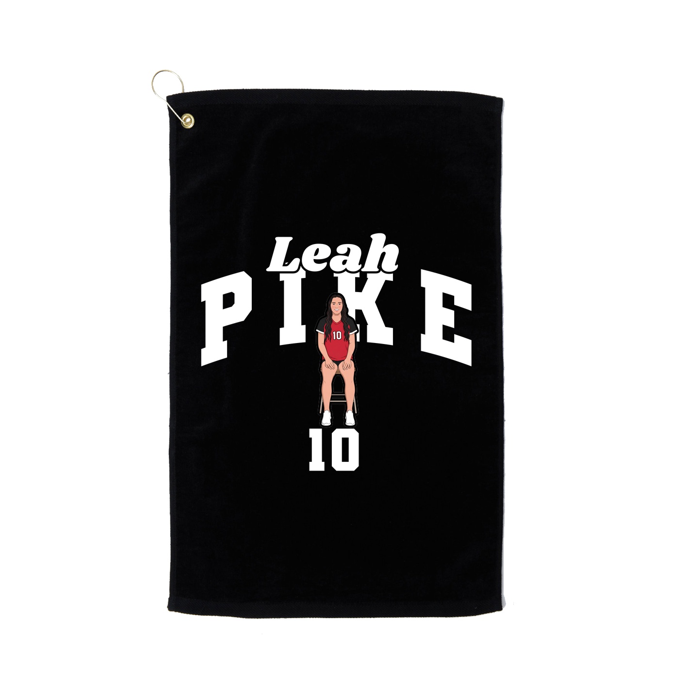 Golf Towel — Signature Arch in Black