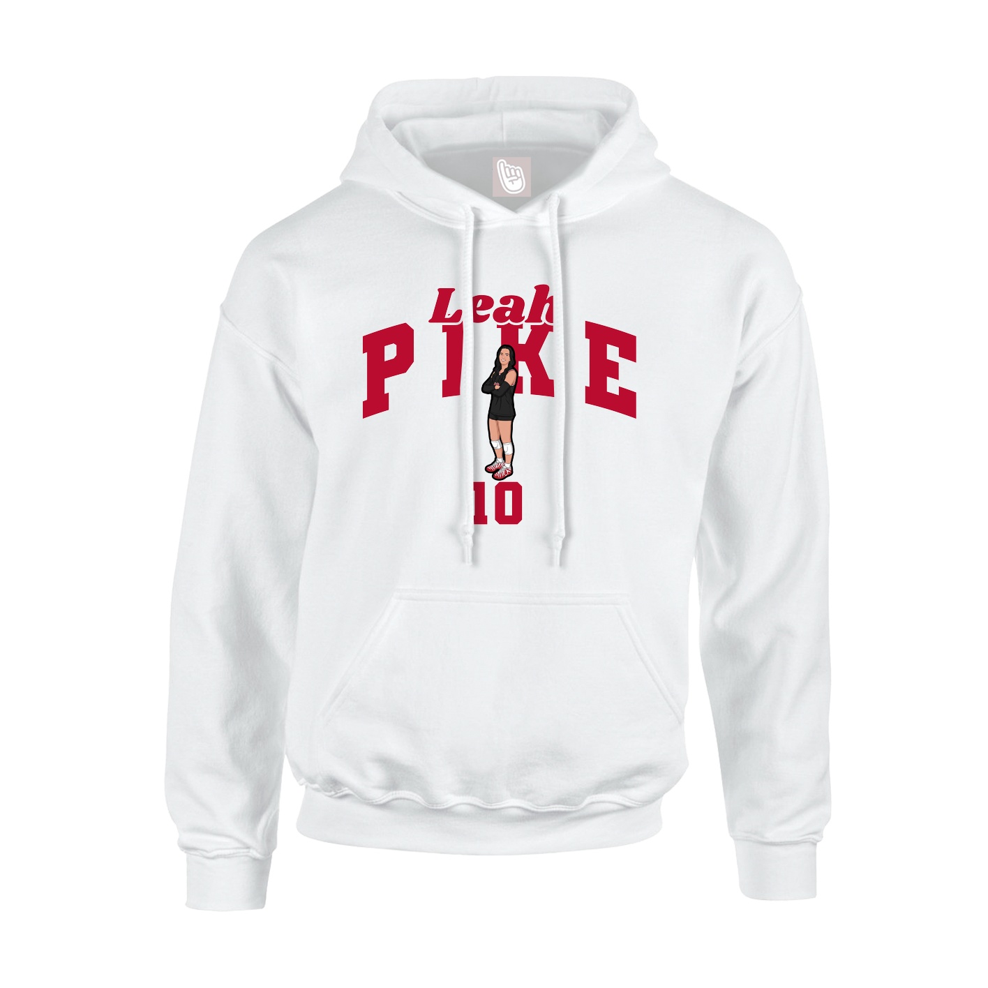Youth Hoodie — Signature Arch in White