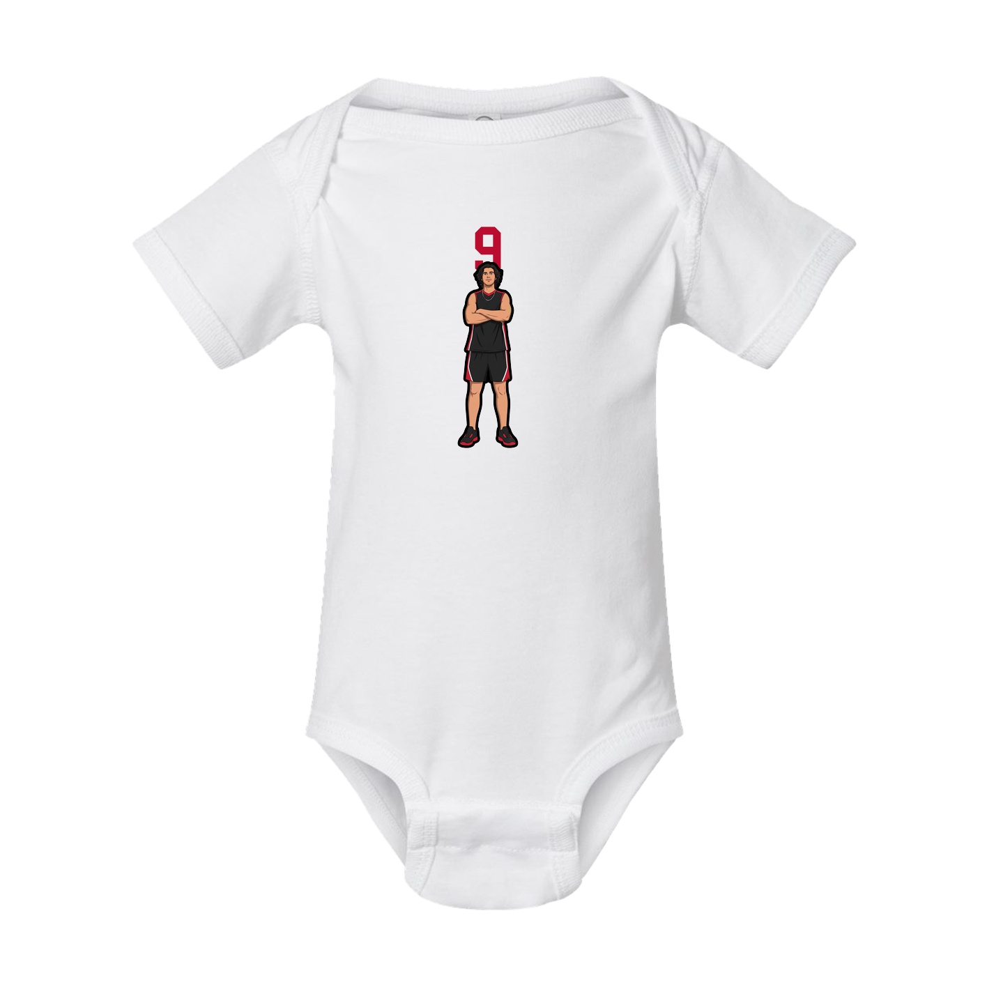Baby Onesie — Number Top in White
