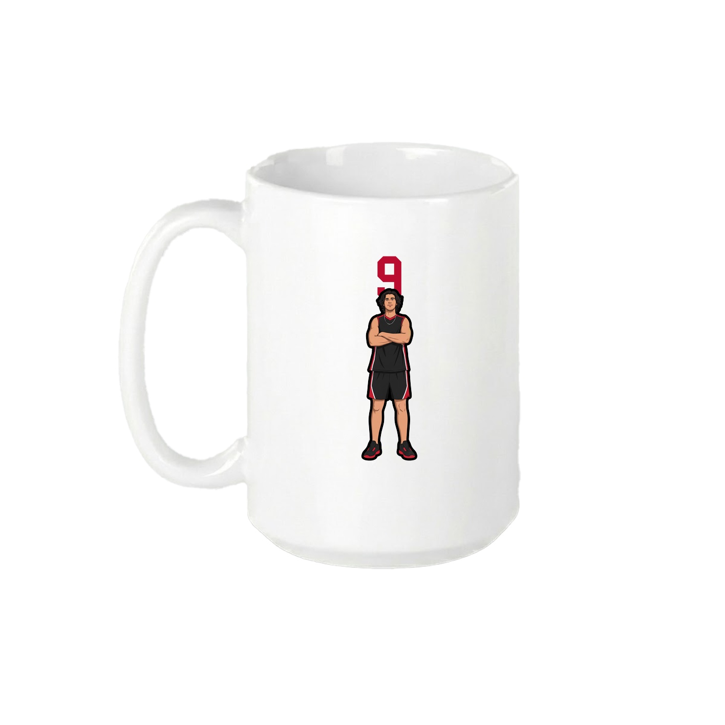 15oz Coffee Mug — Number Top in White