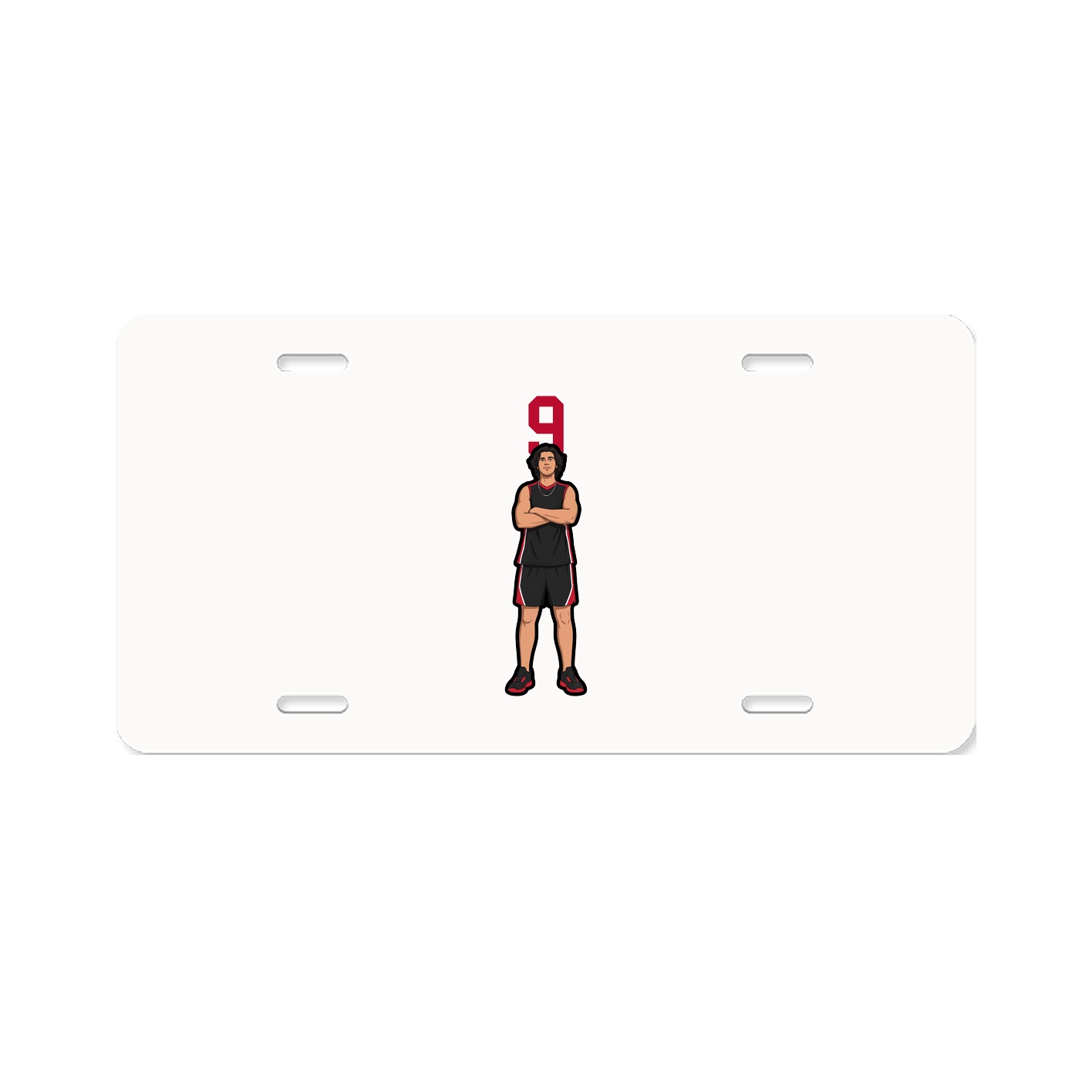 License Plate — Number Top in Classic
