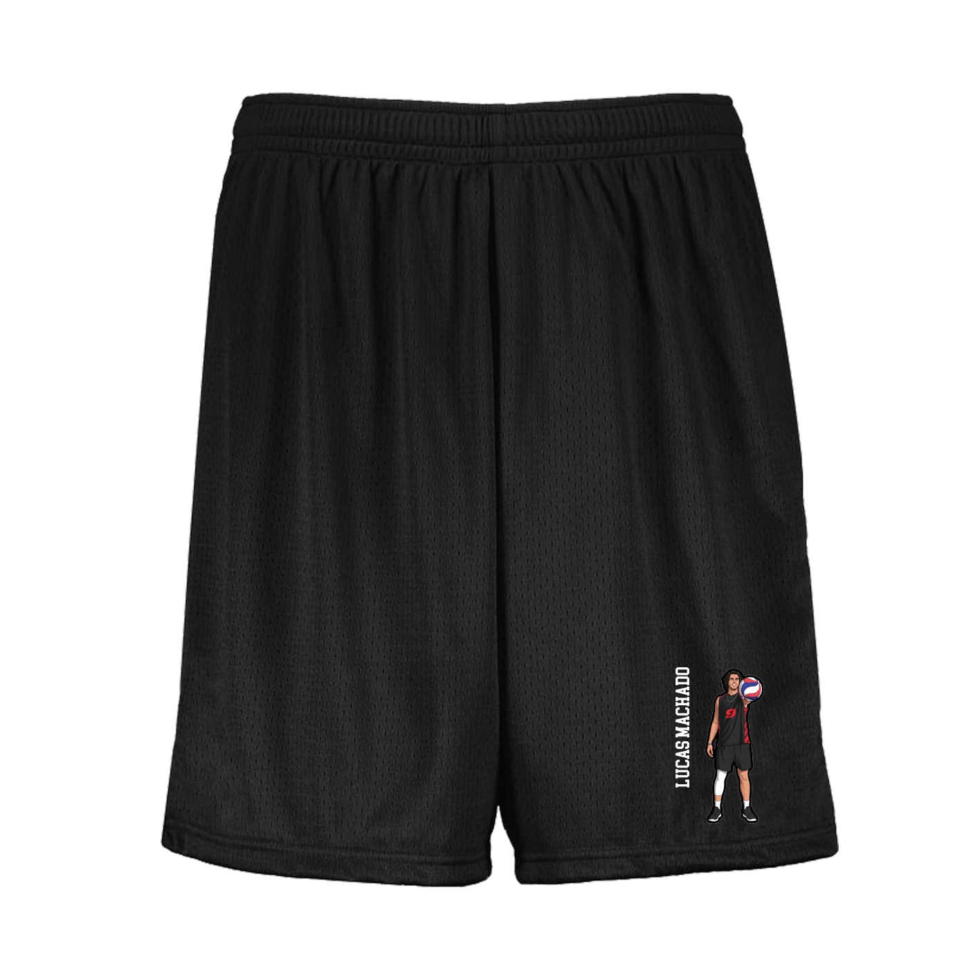 Shorts — Name Vertical in Black