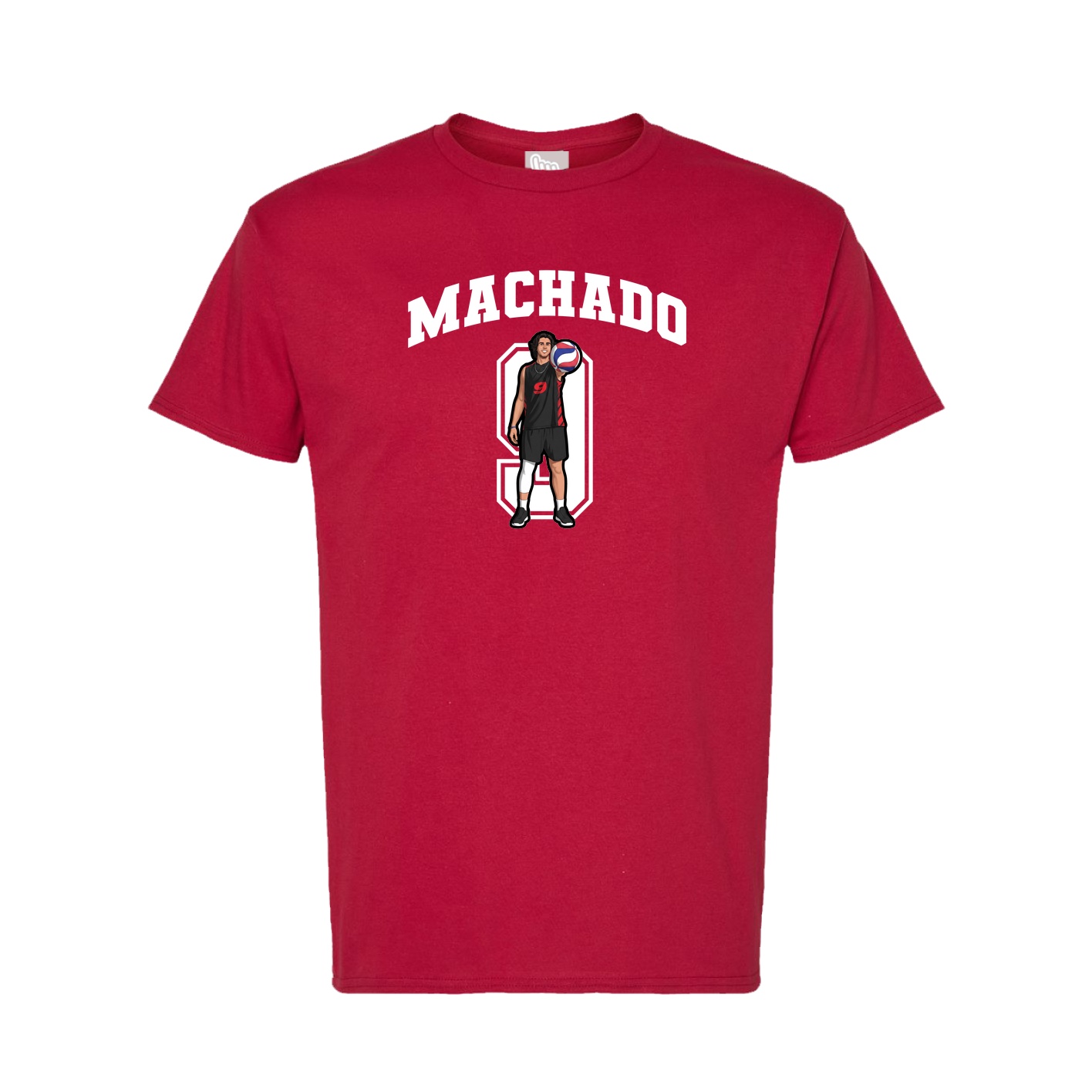 Tee — Number in Crimson
