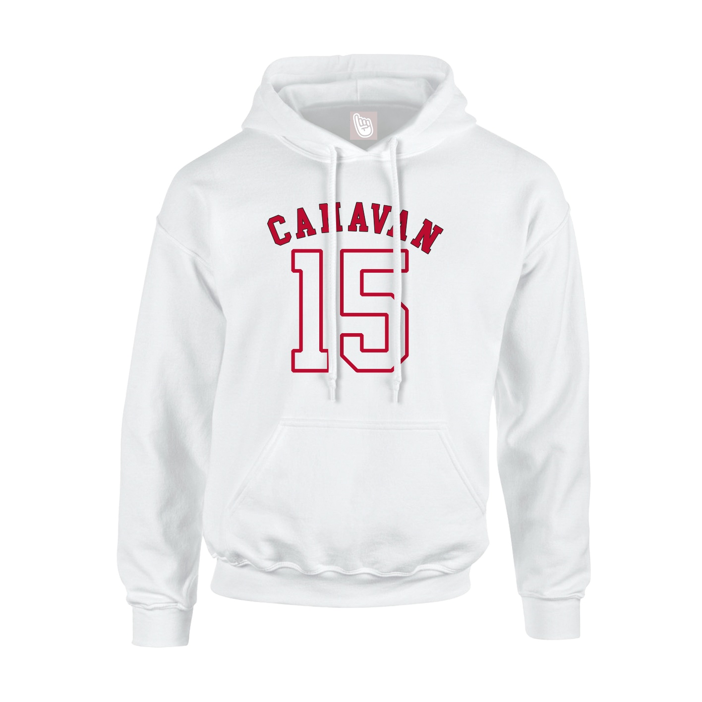 Youth Hoodie — Shirsey Arch in White