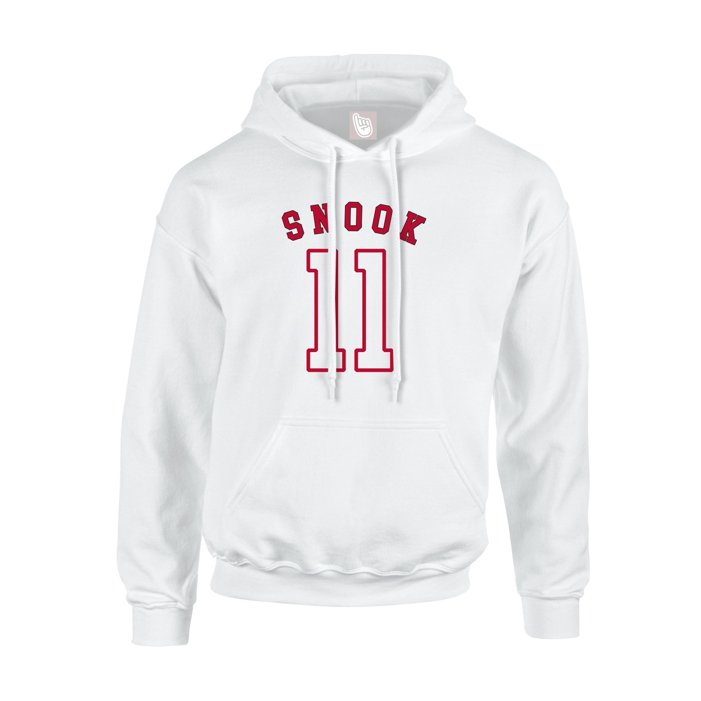Youth Hoodie — Shirsey Arch in White