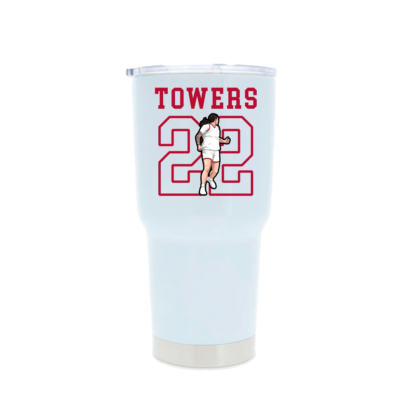 30oz Stainless Steel Tumbler — Shirsey in White