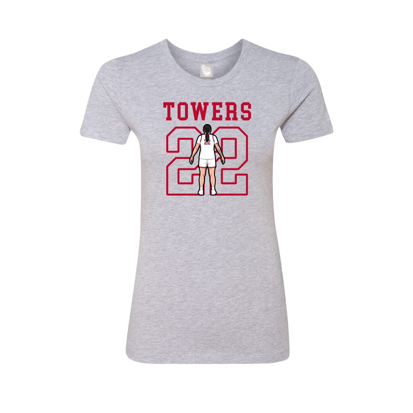 Fitted Women's Tee — Shirsey in Grey