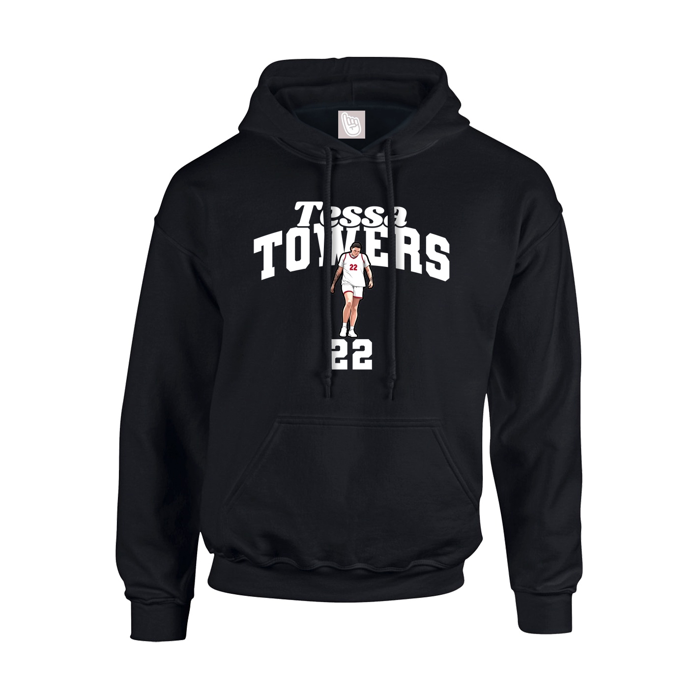 Youth Hoodie — Signature Arch in Black