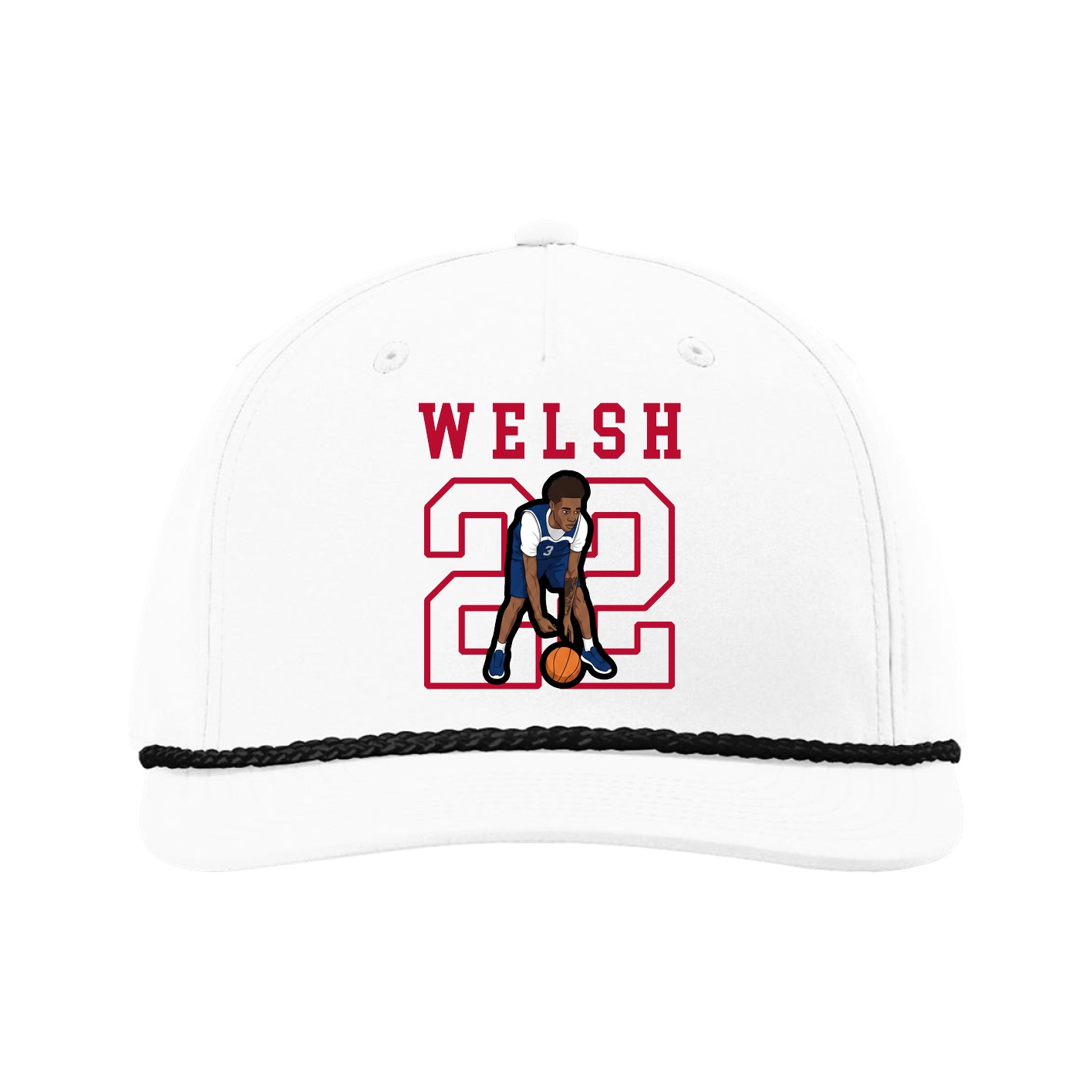 Five-Panel Classic Rope Cap — Shirsey in White