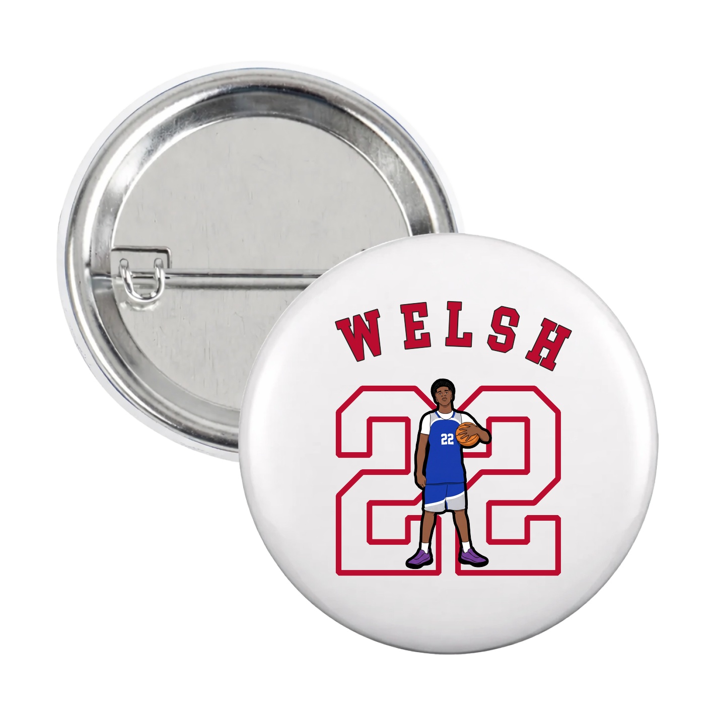 Game Day Button — Shirsey Arch in White