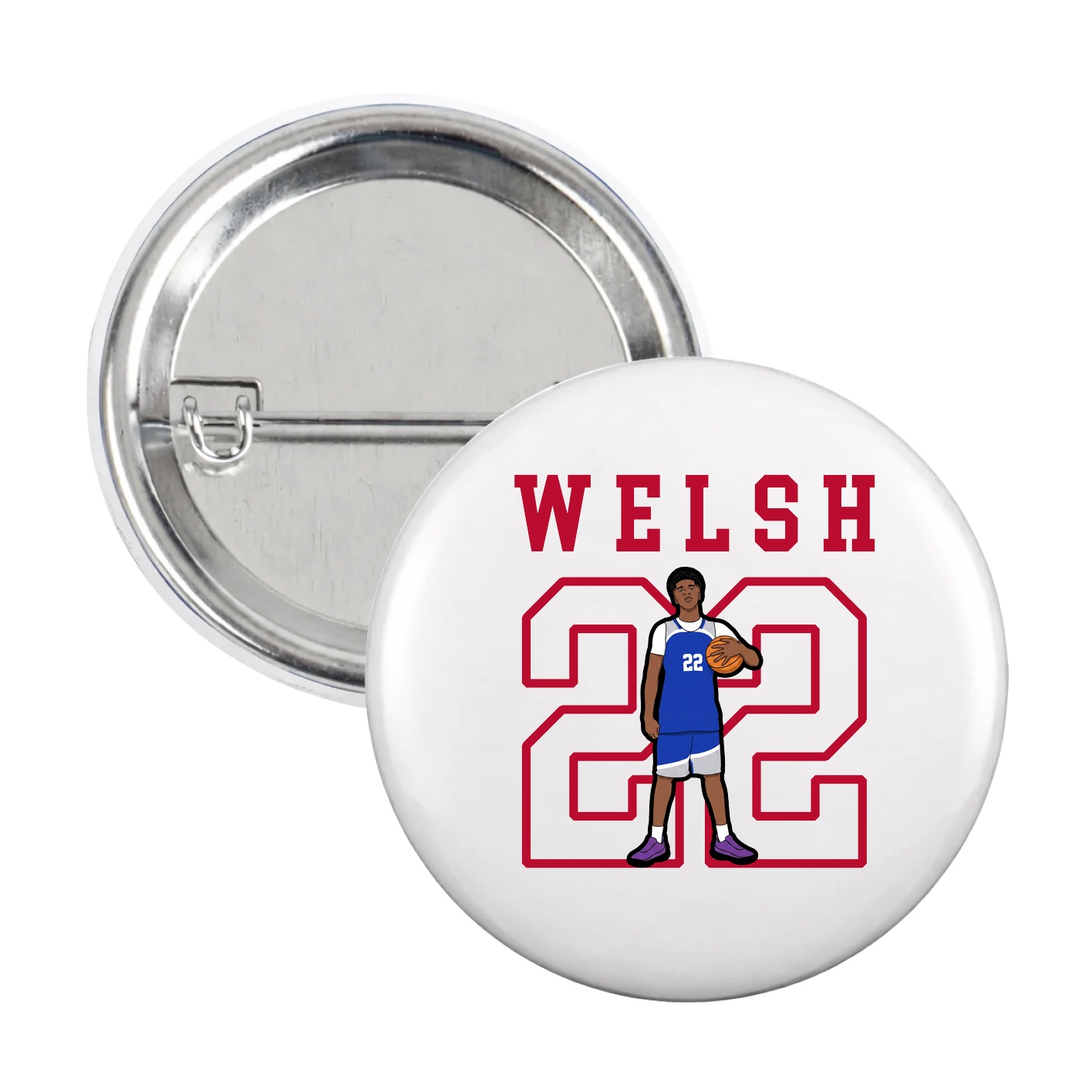 Game Day Button — Shirsey in White
