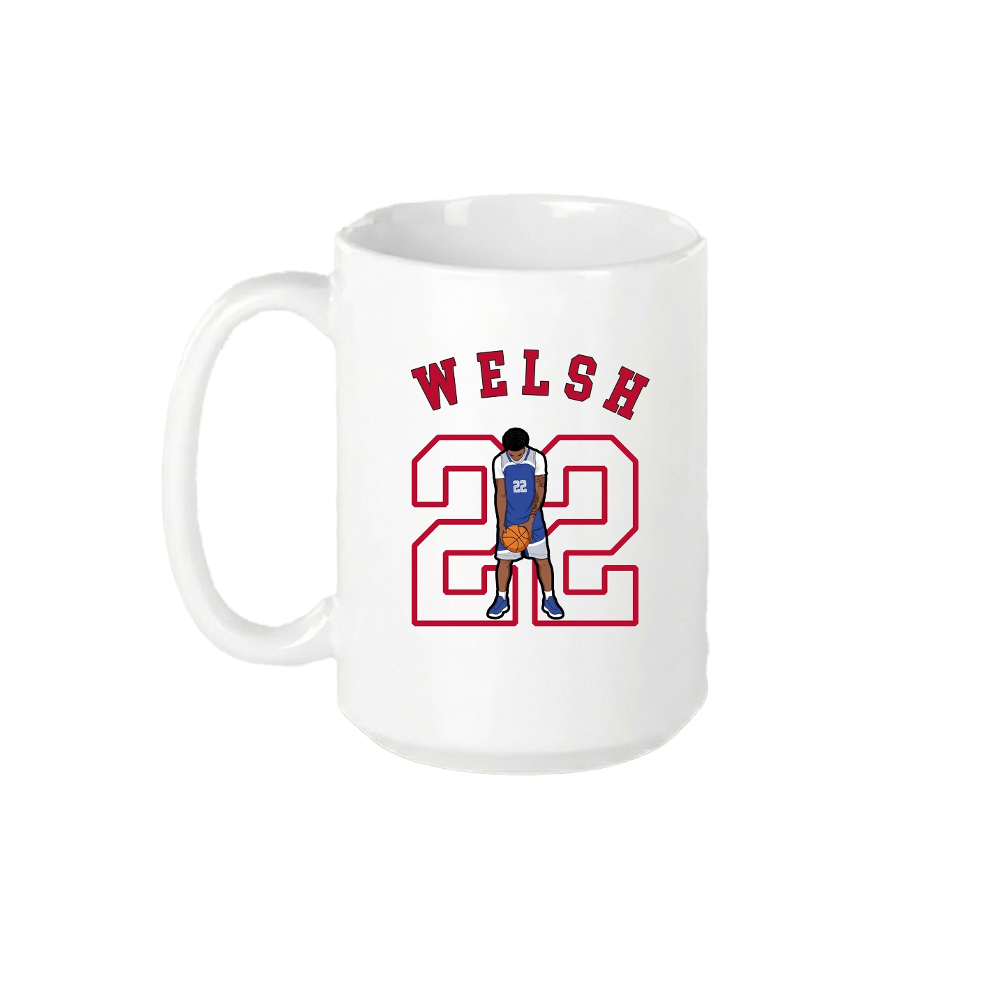 15oz Coffee Mug — Shirsey Arch in White