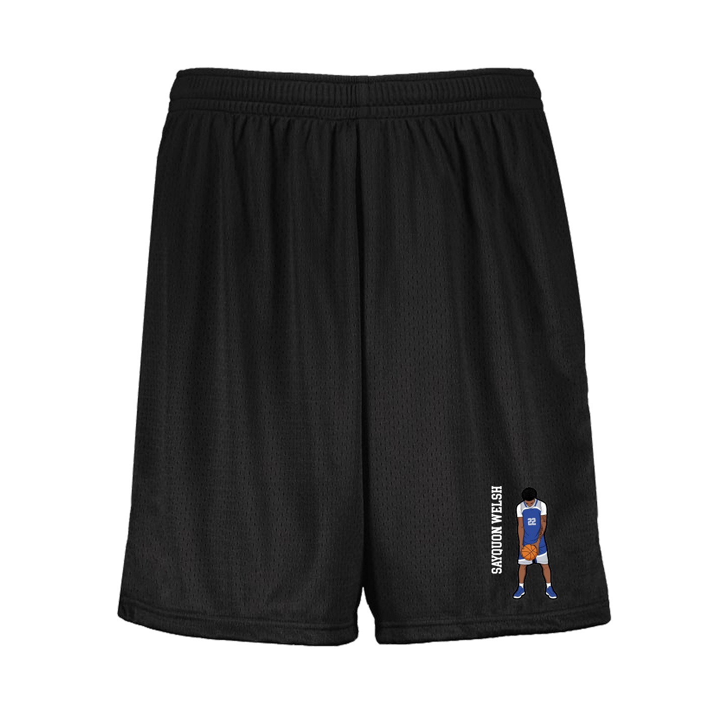 Shorts — Name Vertical in Black