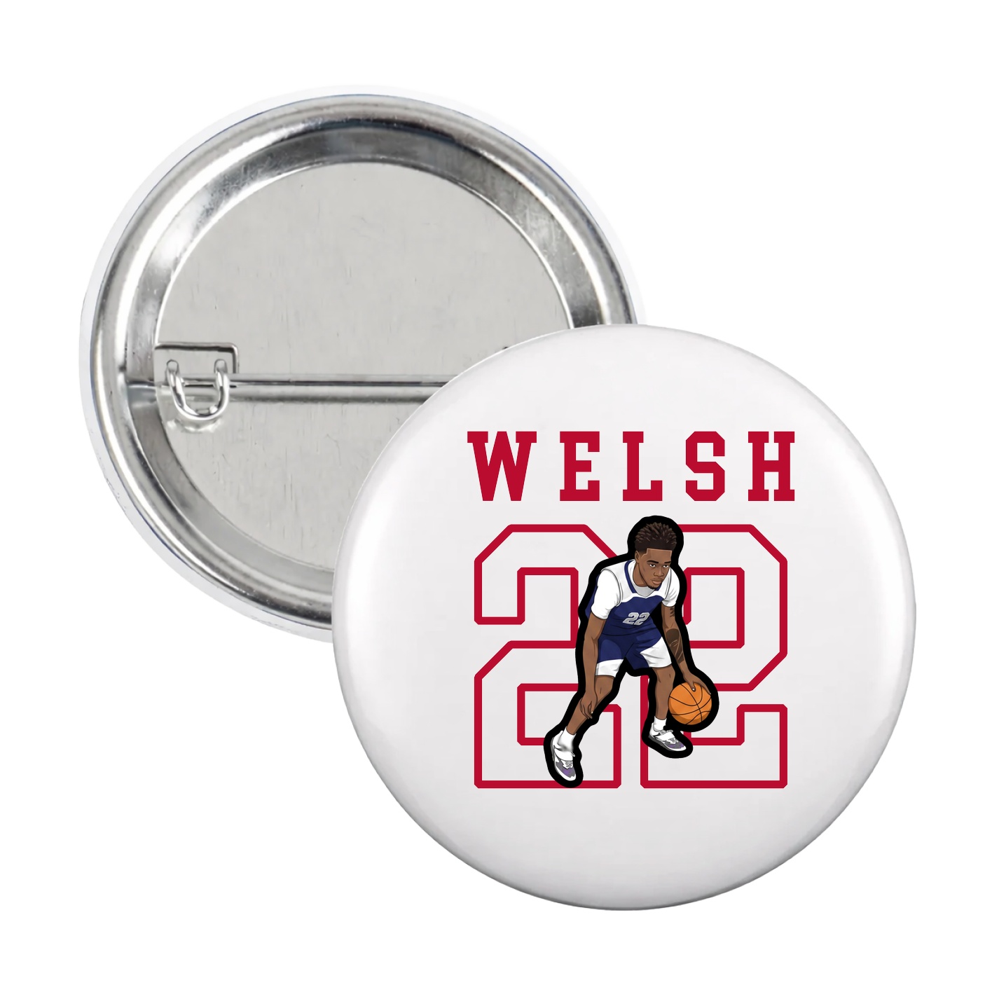 Game Day Button — Shirsey in White