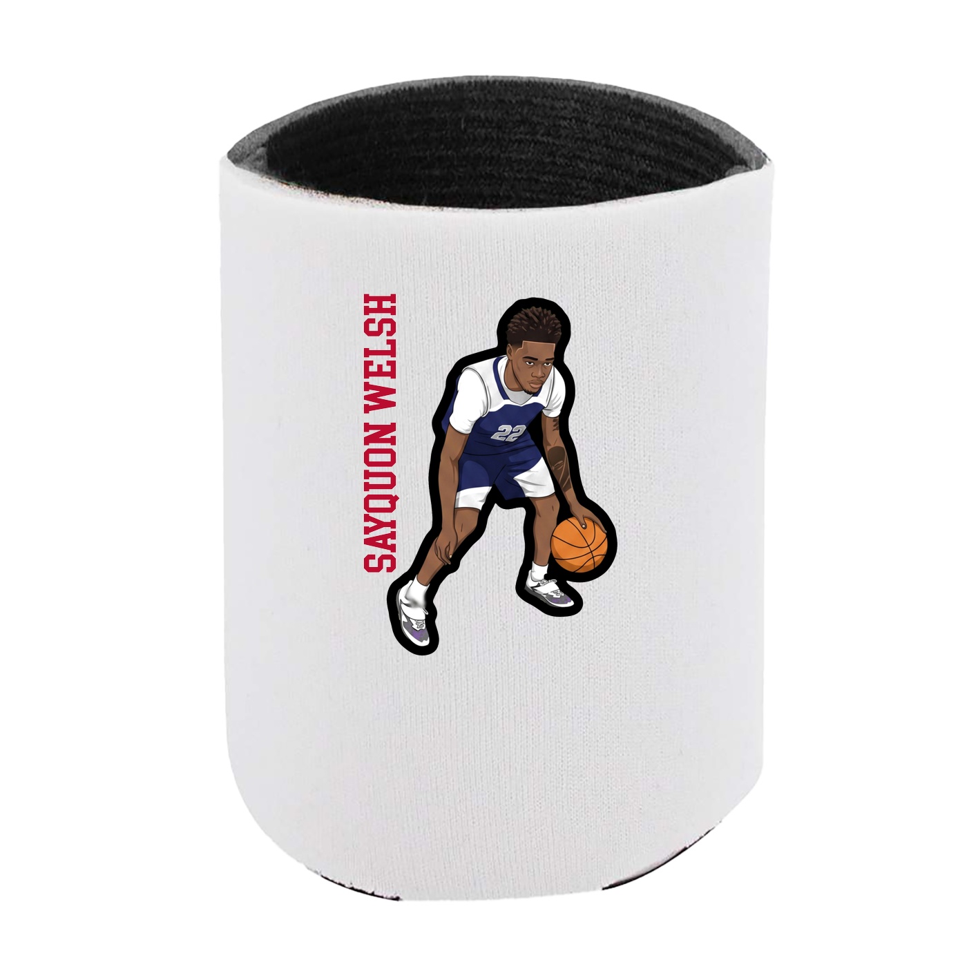 Can Holder — Name Vertical in White