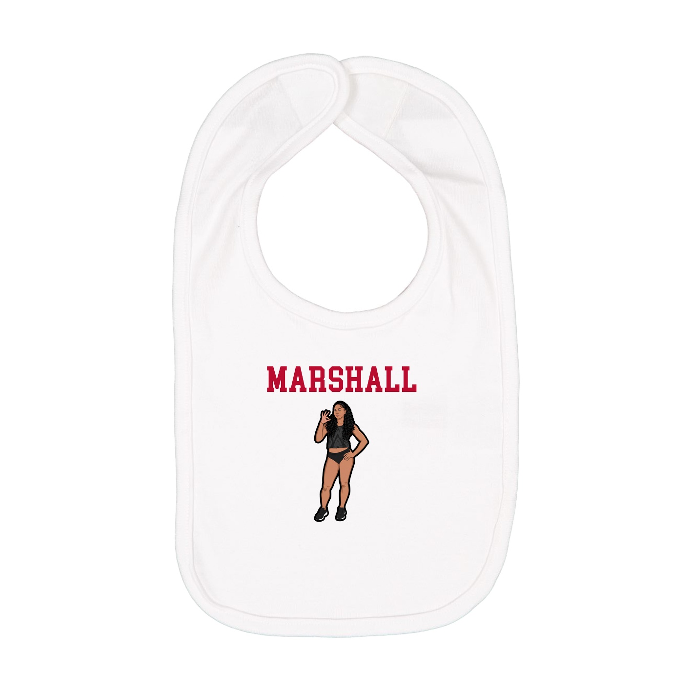 Infant Bib — Shirsey in White