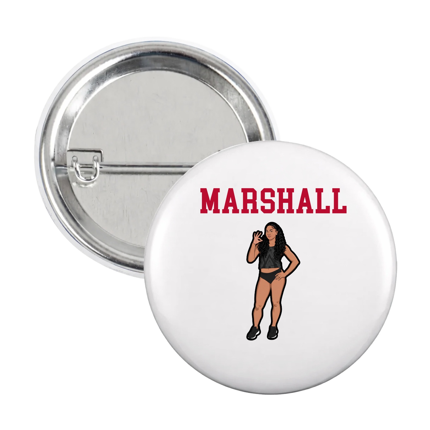 Game Day Button — Shirsey in White