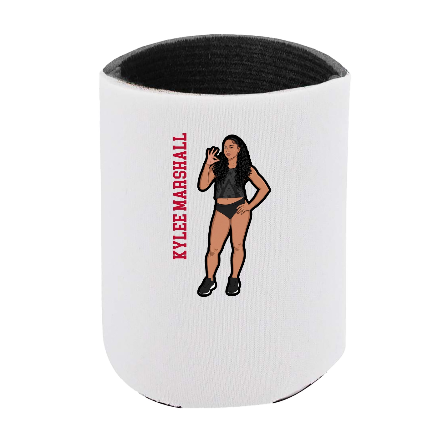 Can Holder — Name Vertical in White