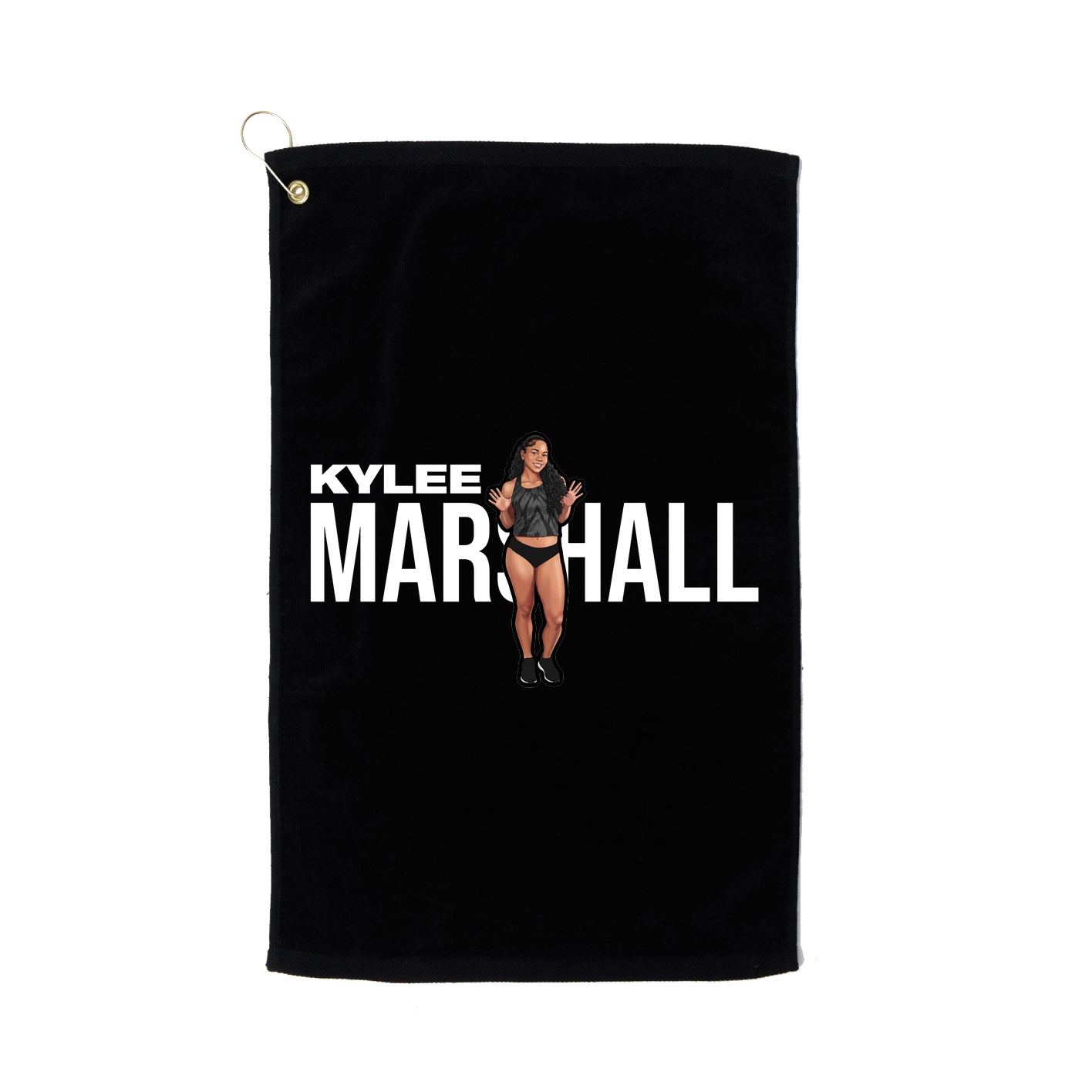 Golf Towel — Player Name in Black