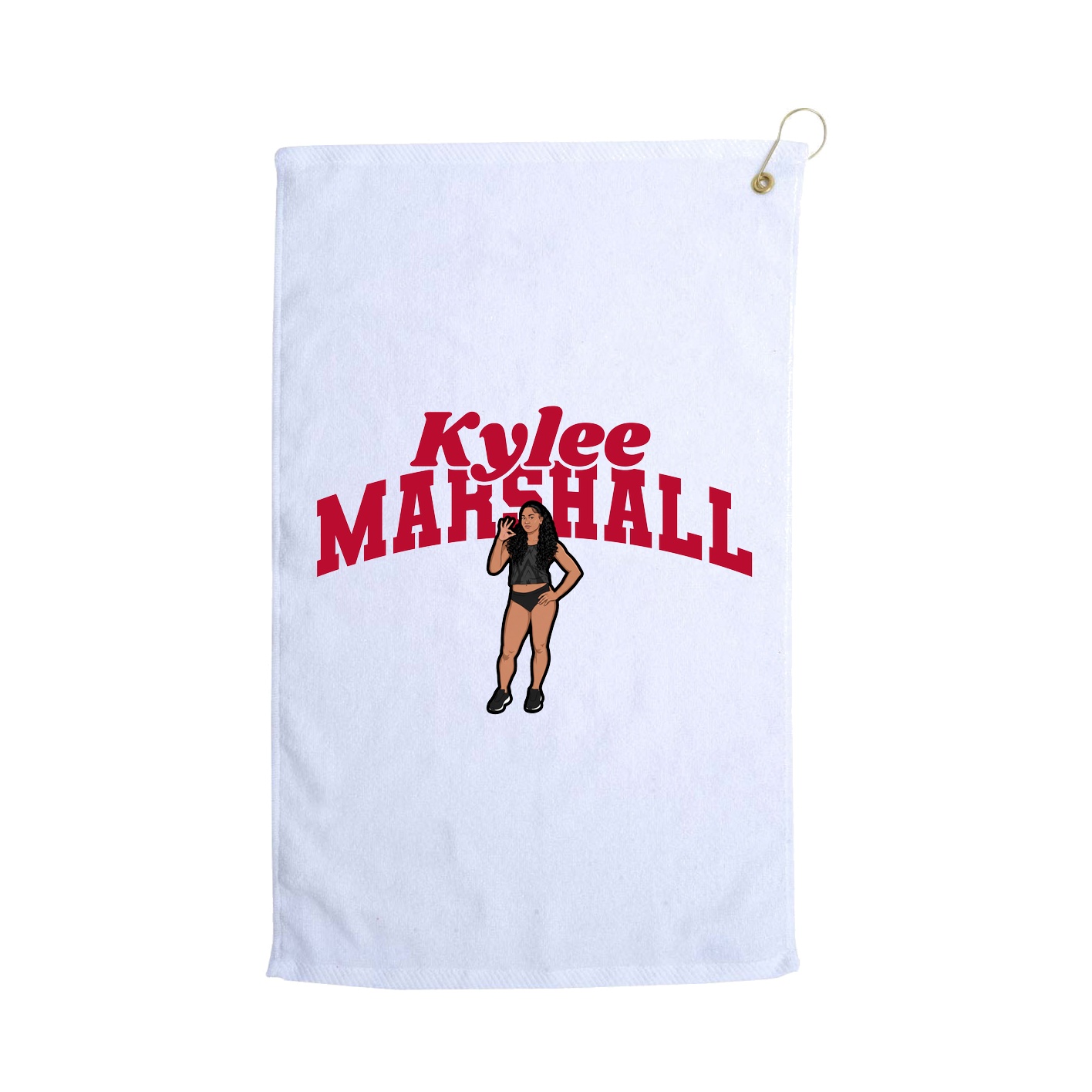 Golf Towel — Signature Arch in White
